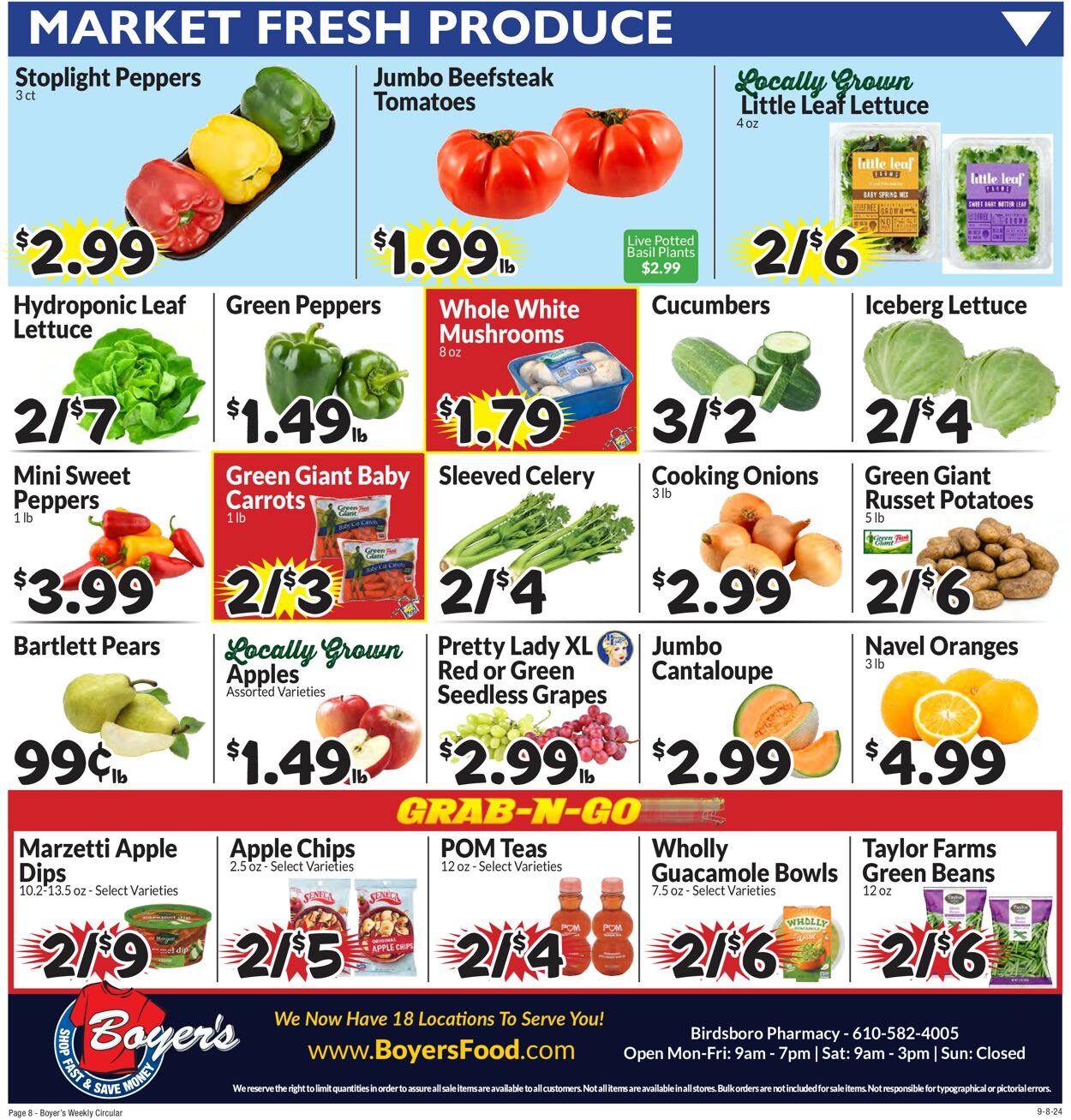 Catalogue Boyer's Food Markets from 09/08/2024