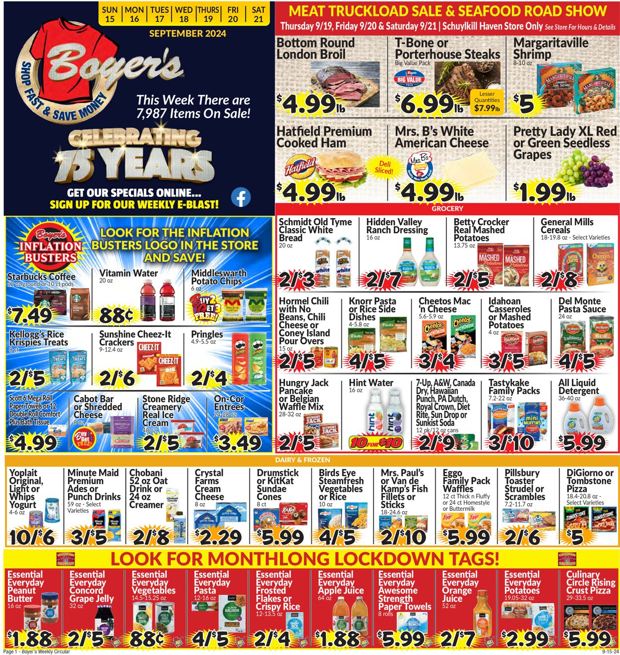 Catalogue Boyer's Food Markets from 09/15/2024