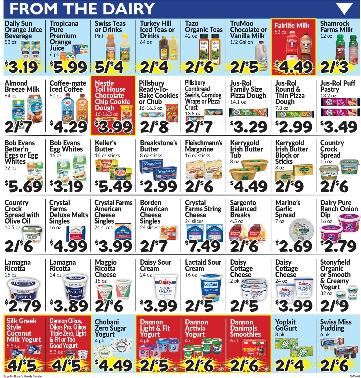 Catalogue Boyer's Food Markets from 09/15/2024