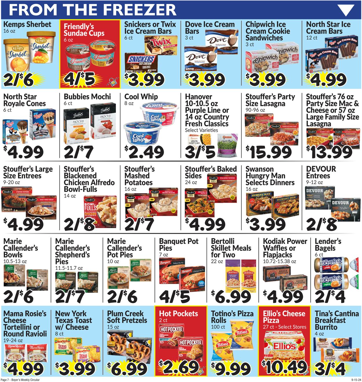 Catalogue Boyer's Food Markets from 09/15/2024