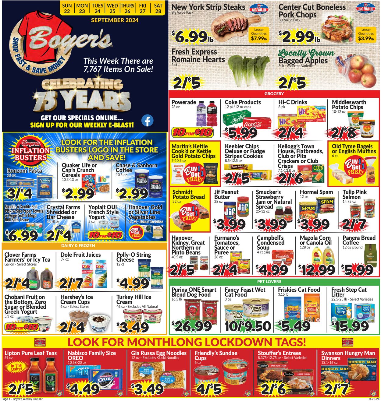 Catalogue Boyer's Food Markets from 09/22/2024