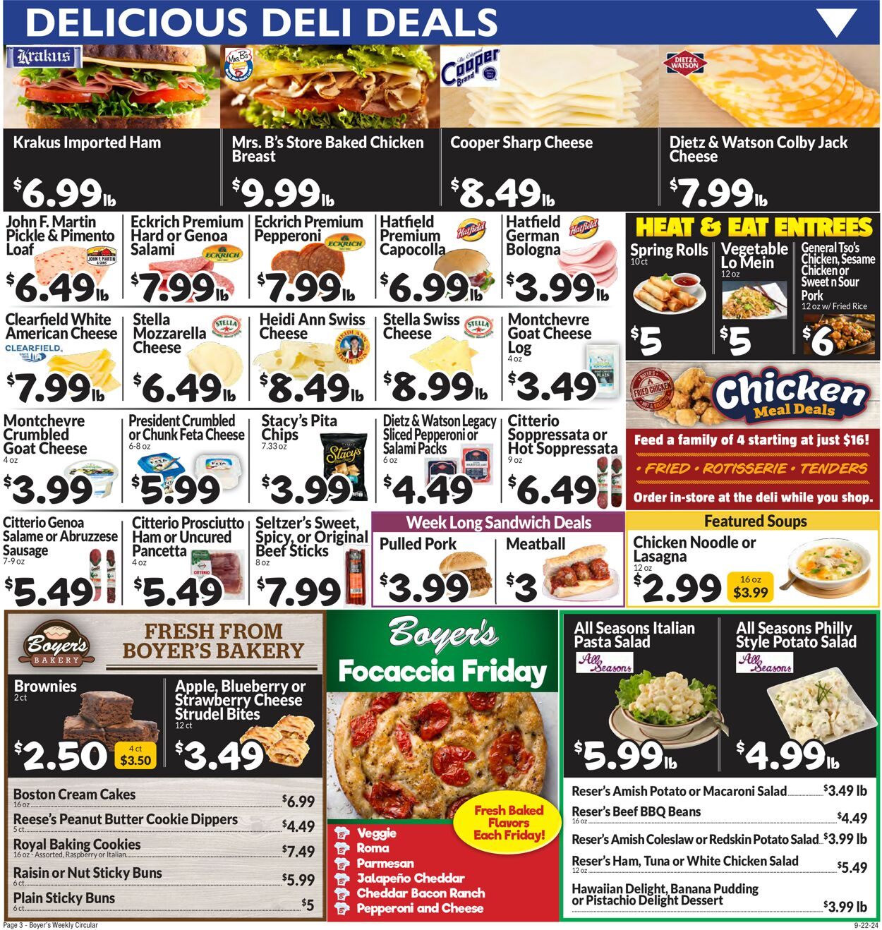 Catalogue Boyer's Food Markets from 09/22/2024