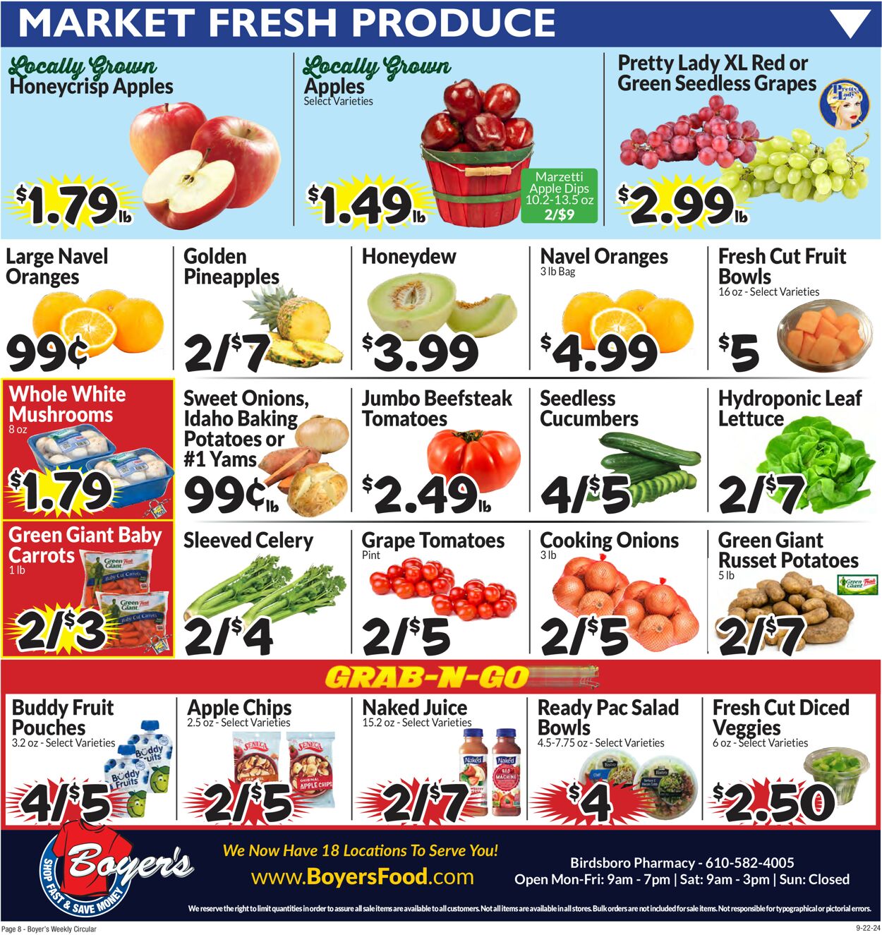 Catalogue Boyer's Food Markets from 09/22/2024