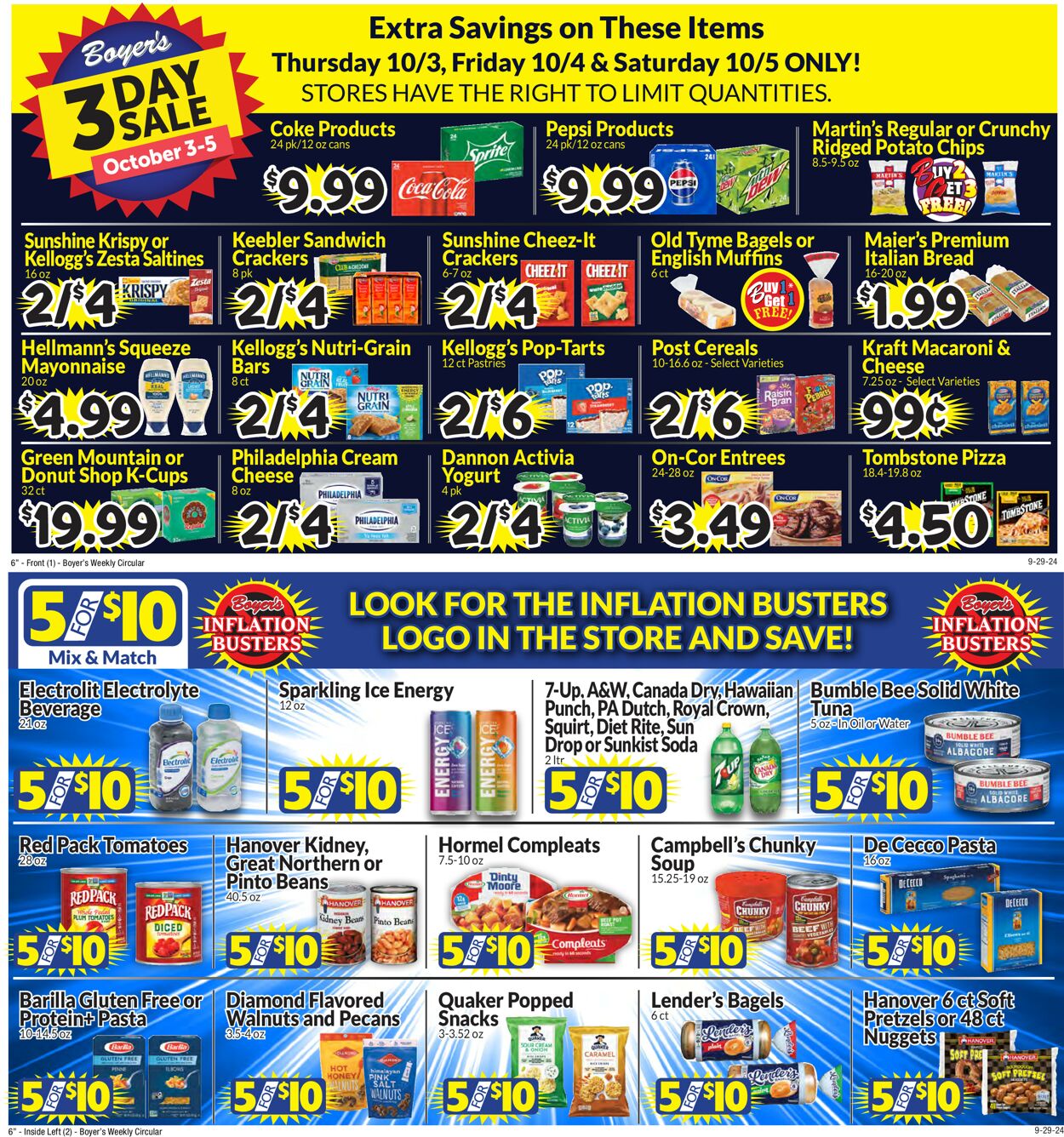 Catalogue Boyer's Food Markets from 09/29/2024