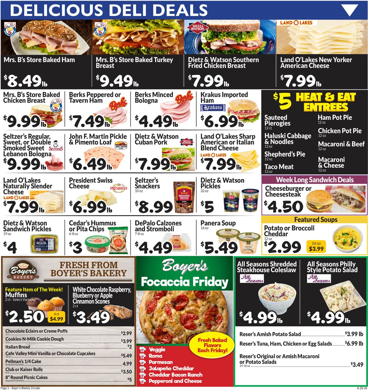 Catalogue Boyer's Food Markets from 09/29/2024