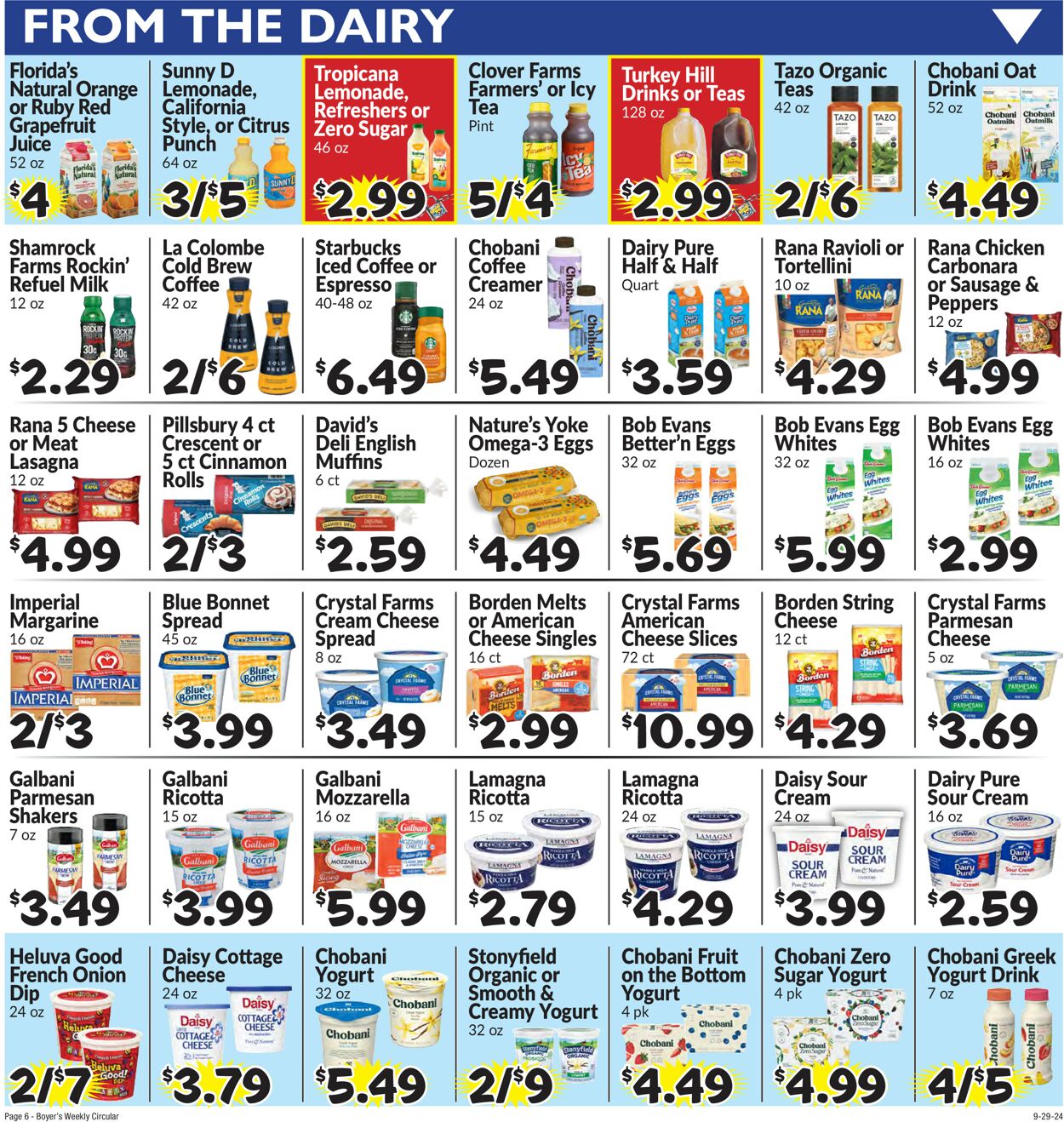 Catalogue Boyer's Food Markets from 09/29/2024