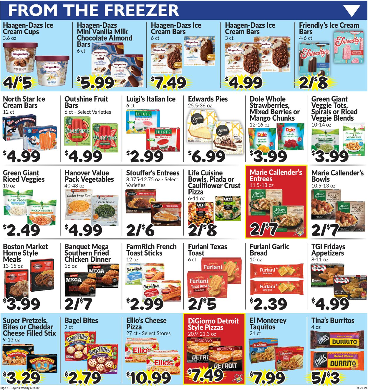 Catalogue Boyer's Food Markets from 09/29/2024