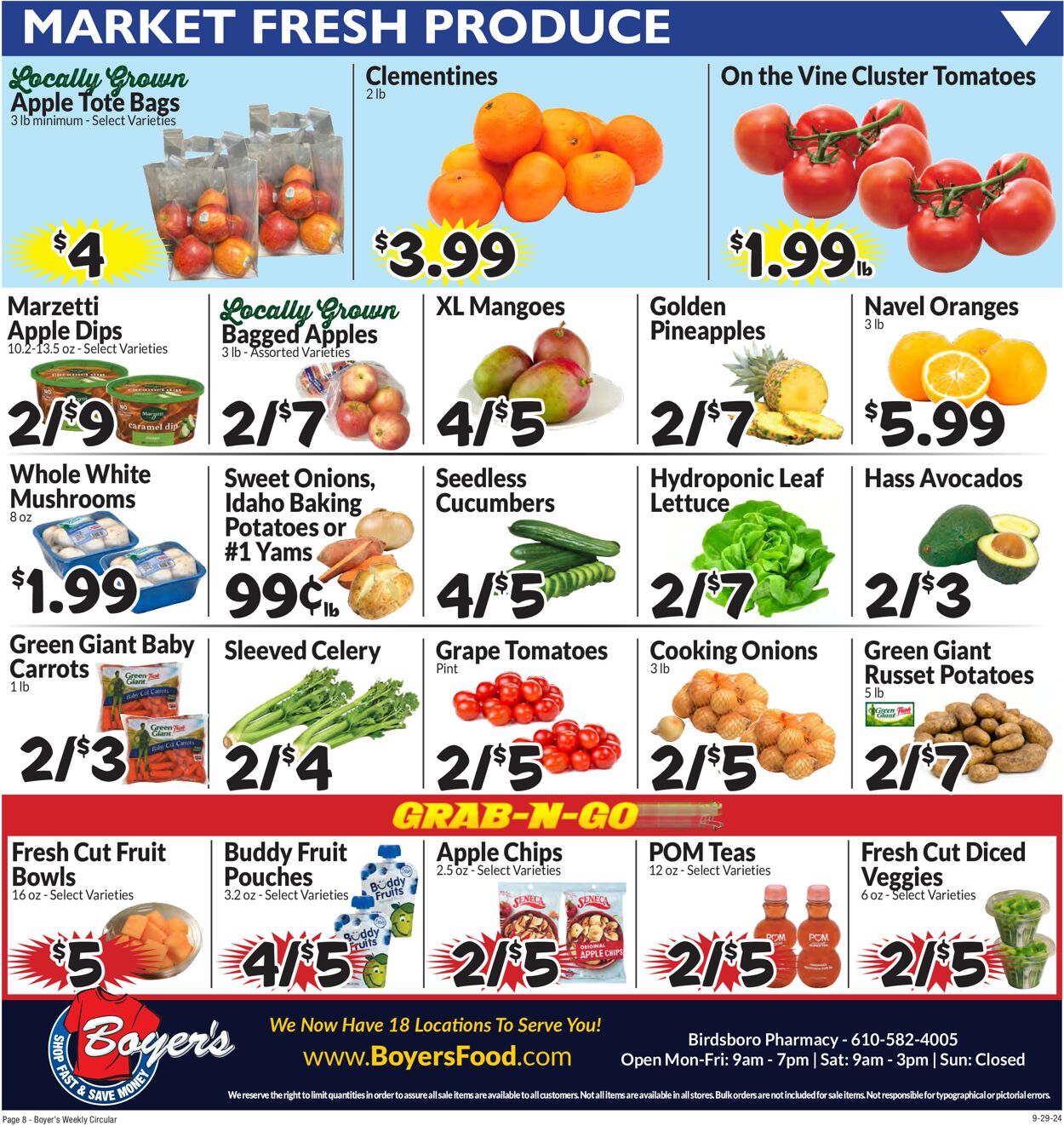 Catalogue Boyer's Food Markets from 09/29/2024