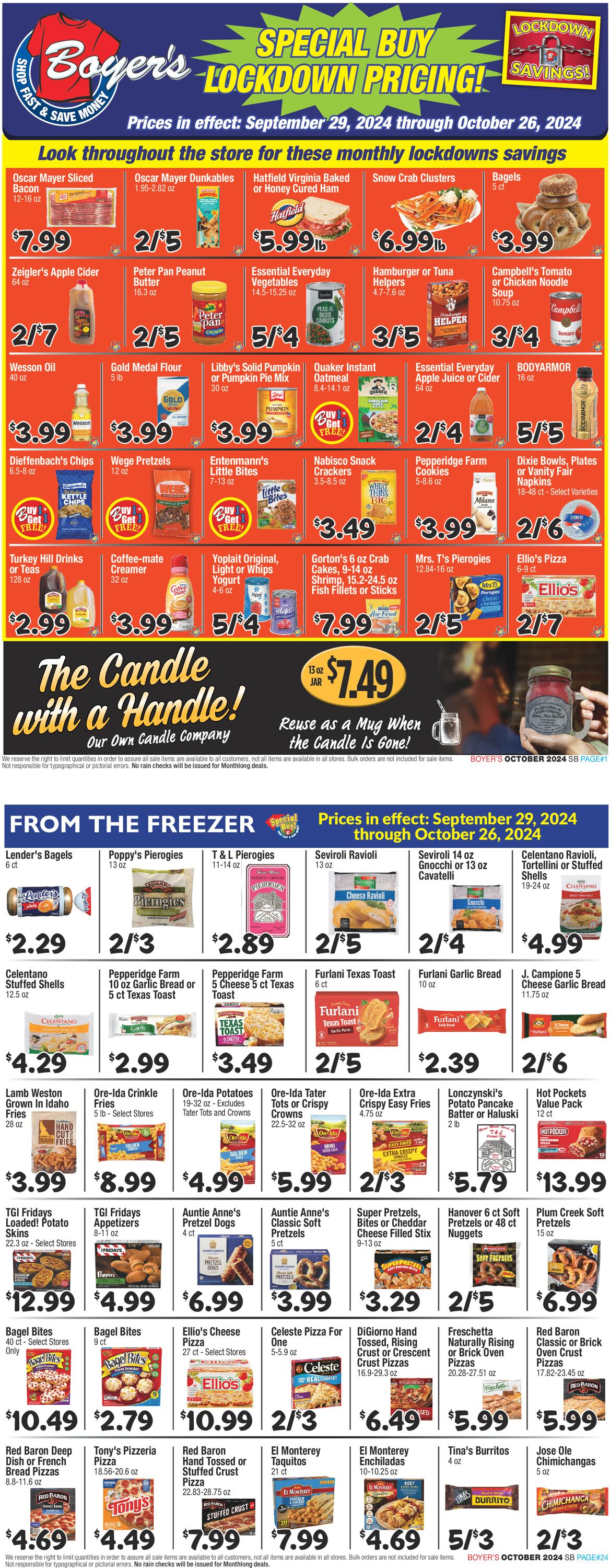 Catalogue Boyer's Food Markets from 09/29/2024