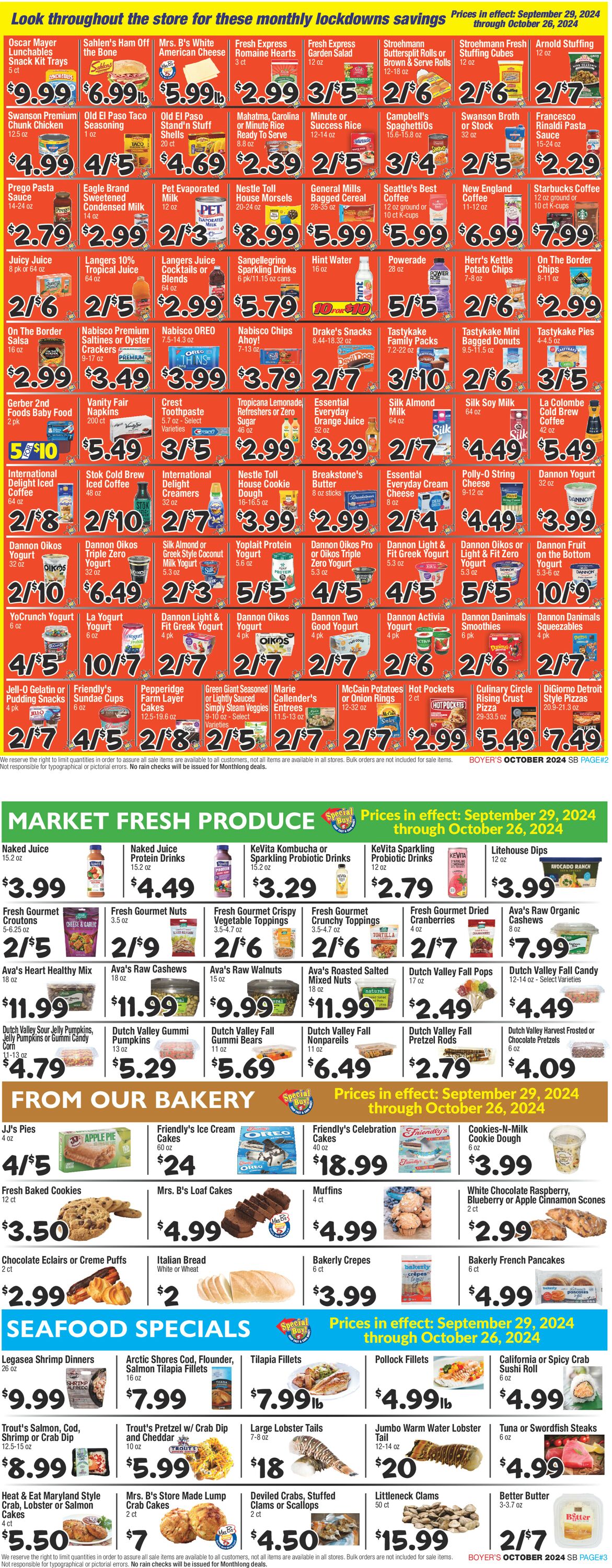 Catalogue Boyer's Food Markets from 09/29/2024