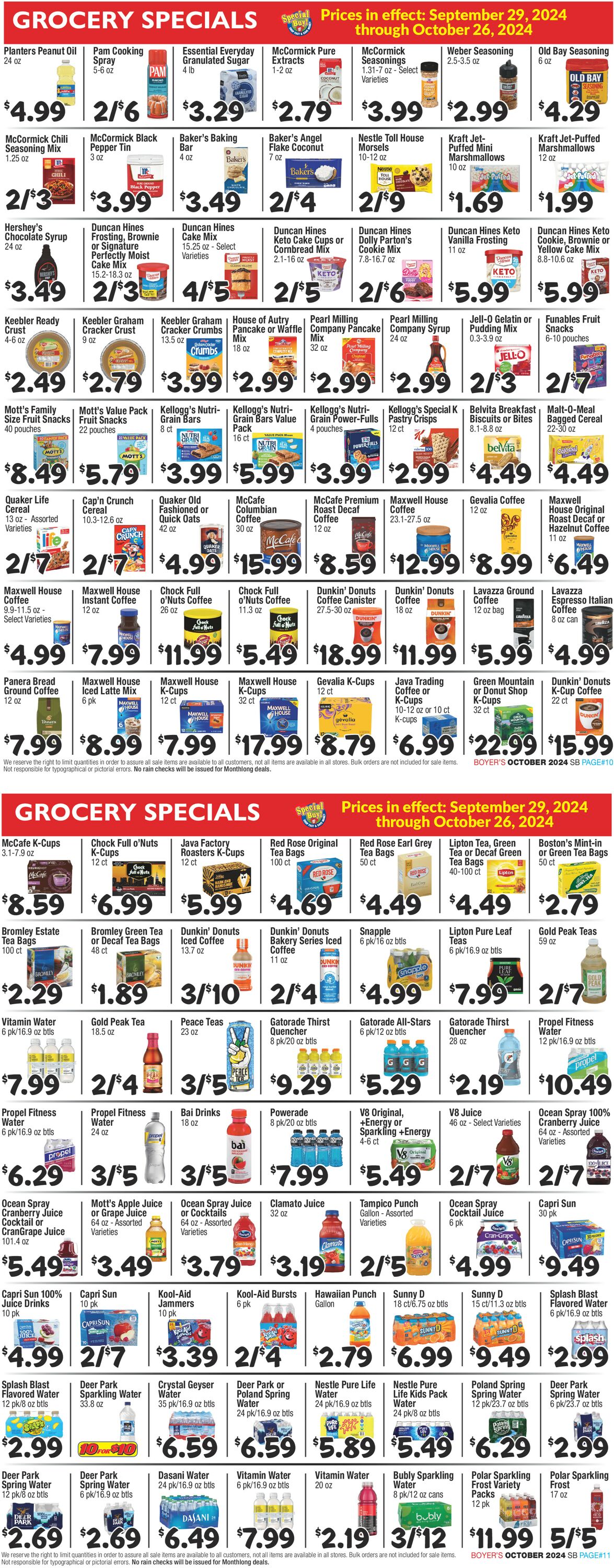 Catalogue Boyer's Food Markets from 09/29/2024