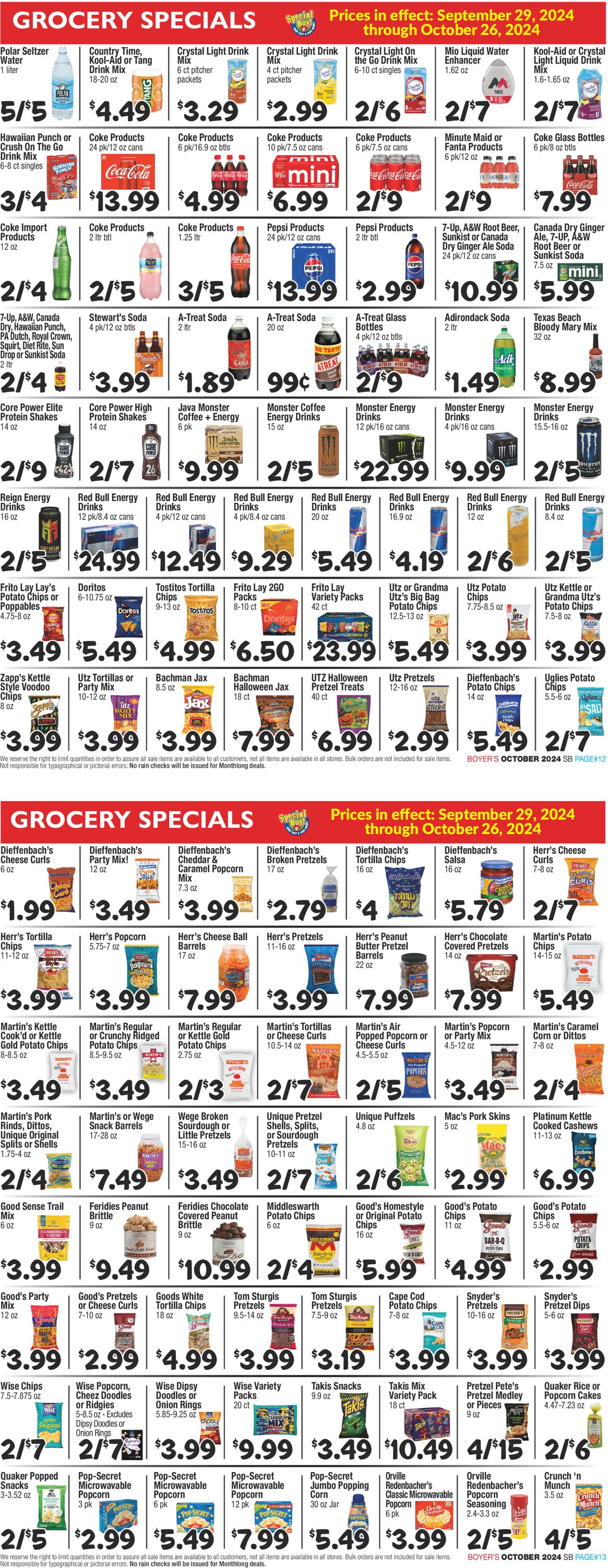 Catalogue Boyer's Food Markets from 09/29/2024