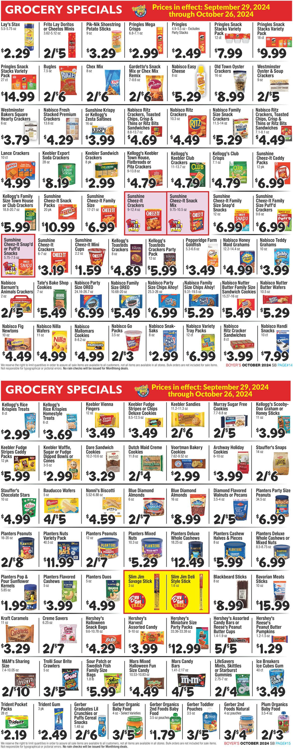 Catalogue Boyer's Food Markets from 09/29/2024