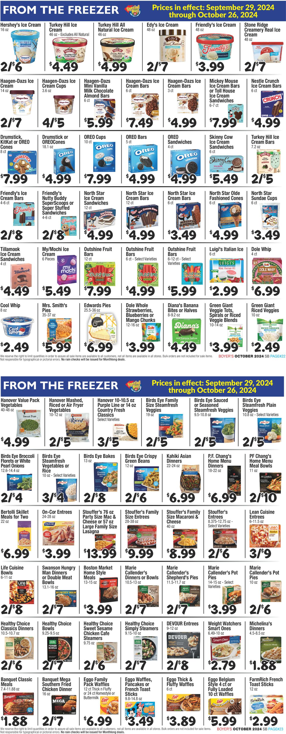 Catalogue Boyer's Food Markets from 09/29/2024