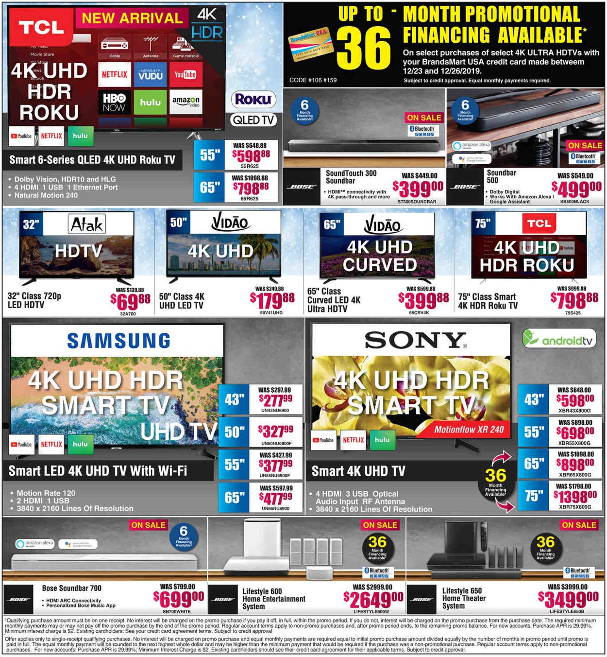 Catalogue Brandsmart USA - Christmas Last Minute Sale Ad 2019 from 12/23/2019