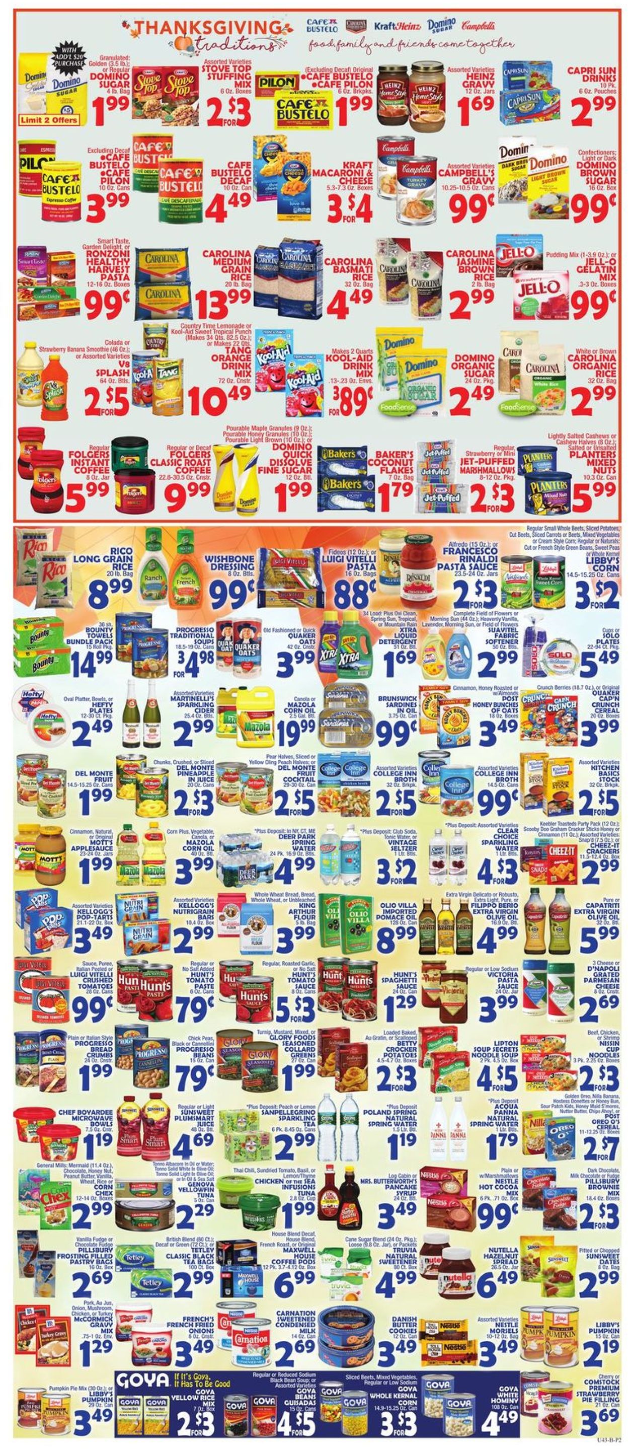 Catalogue Bravo Supermarkets - Thanksgiving Ad 2019 from 11/15/2019