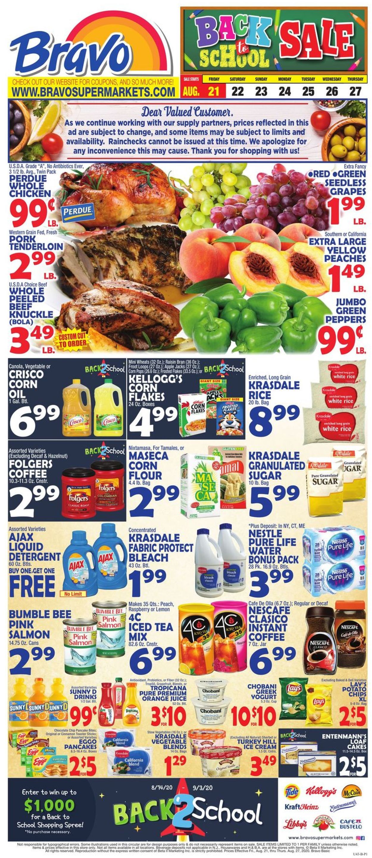 Catalogue Bravo Supermarkets from 08/21/2020