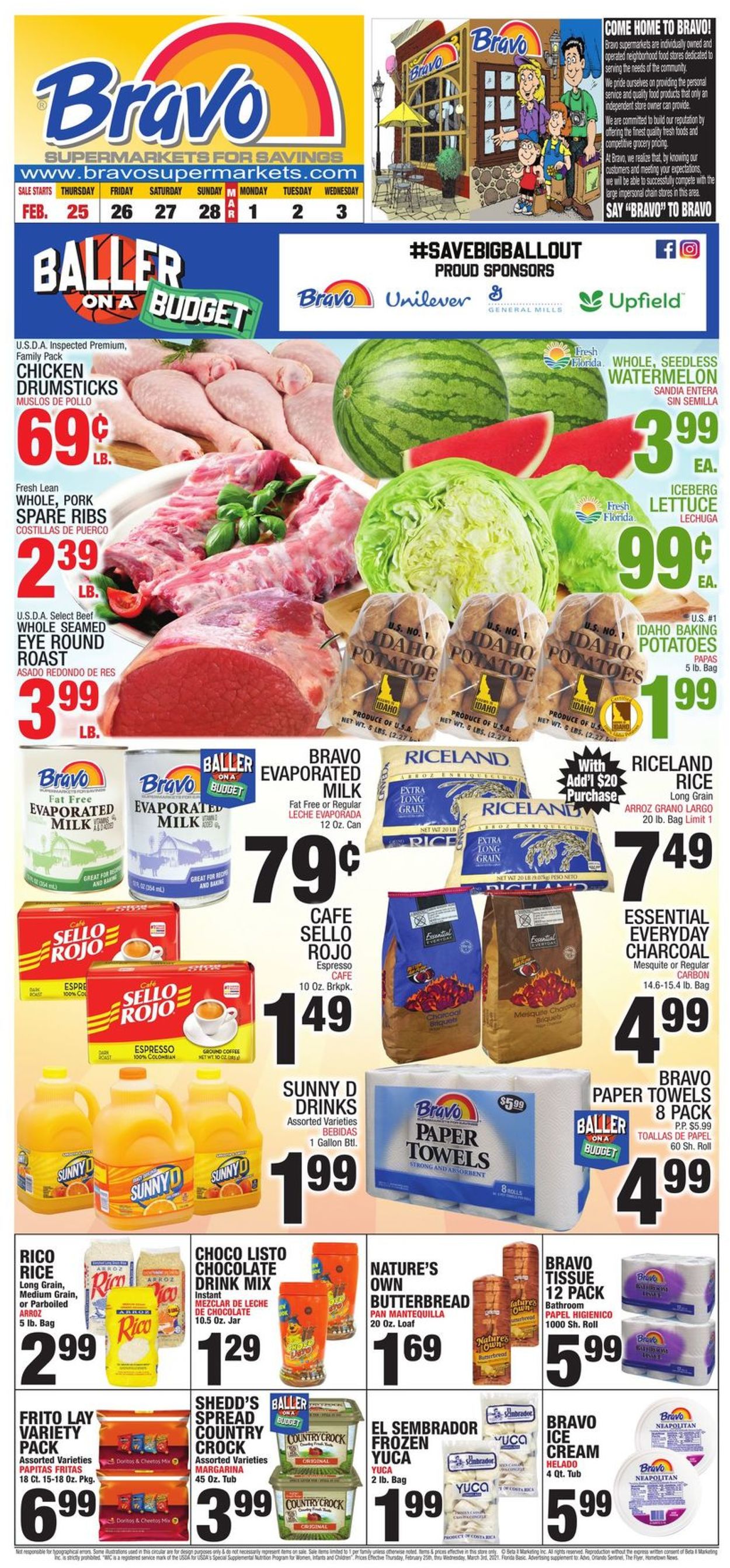Catalogue Bravo Supermarkets from 02/25/2021