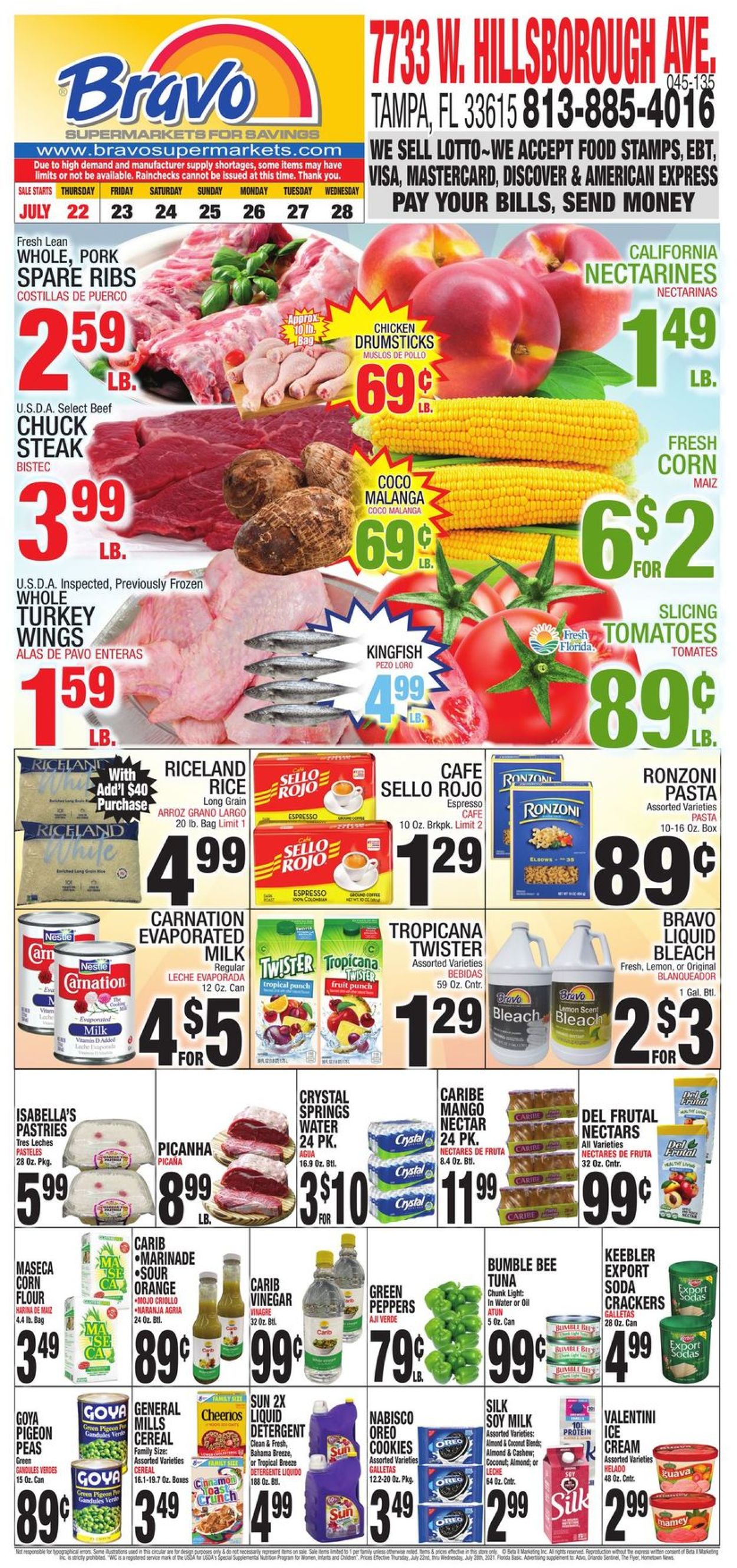 Catalogue Bravo Supermarkets from 07/22/2021
