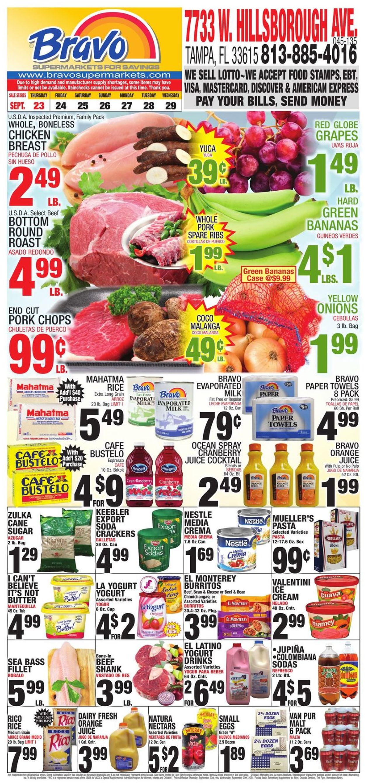 Catalogue Bravo Supermarkets from 09/23/2021