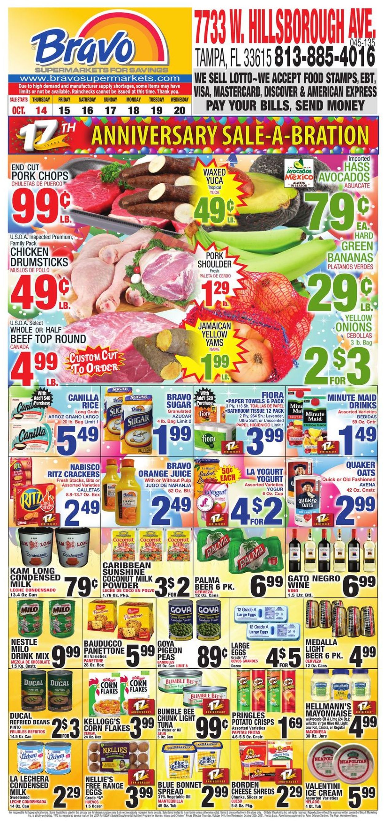 Catalogue Bravo Supermarkets from 10/14/2021