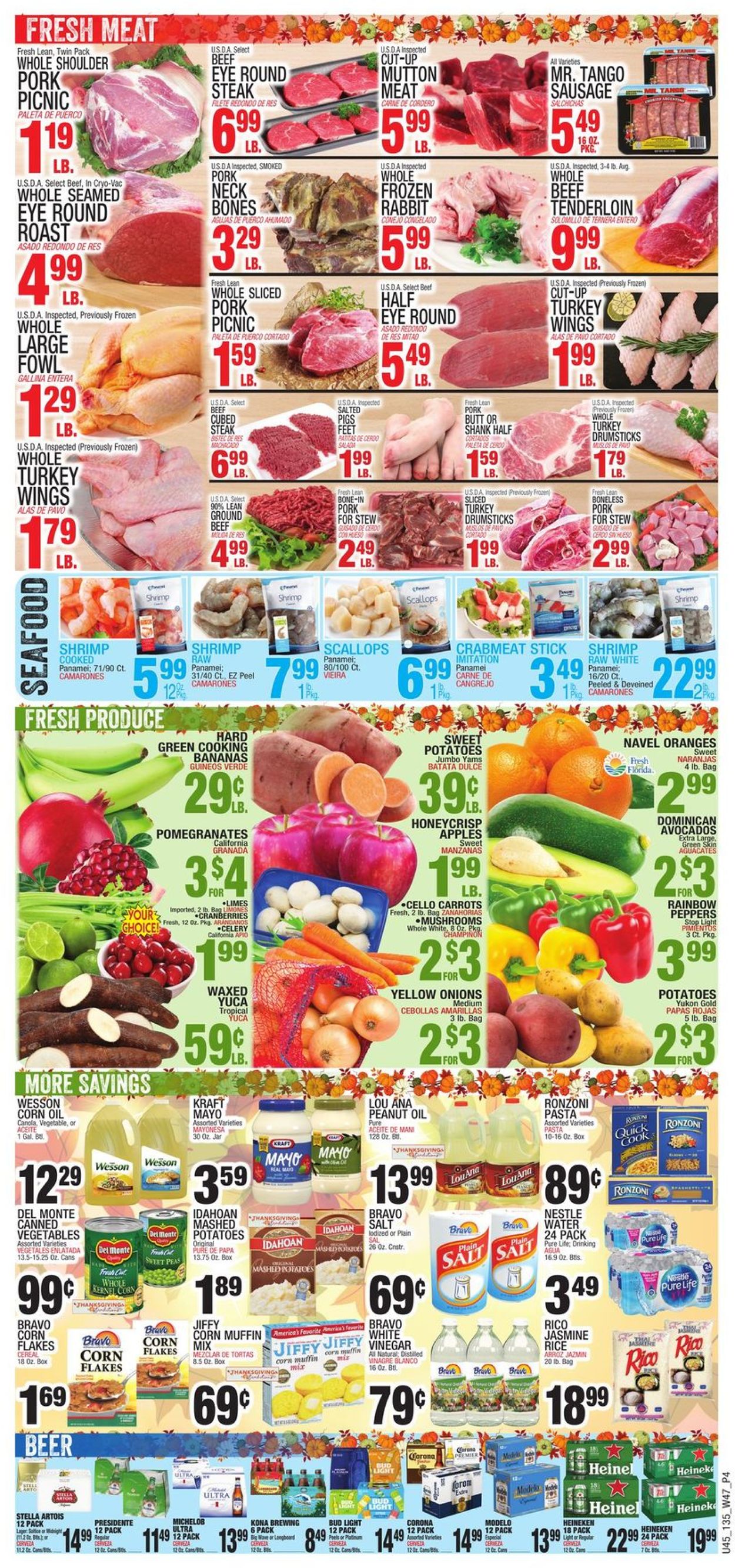 Catalogue Bravo Supermarkets THANKSGIVING 2021 from 11/18/2021