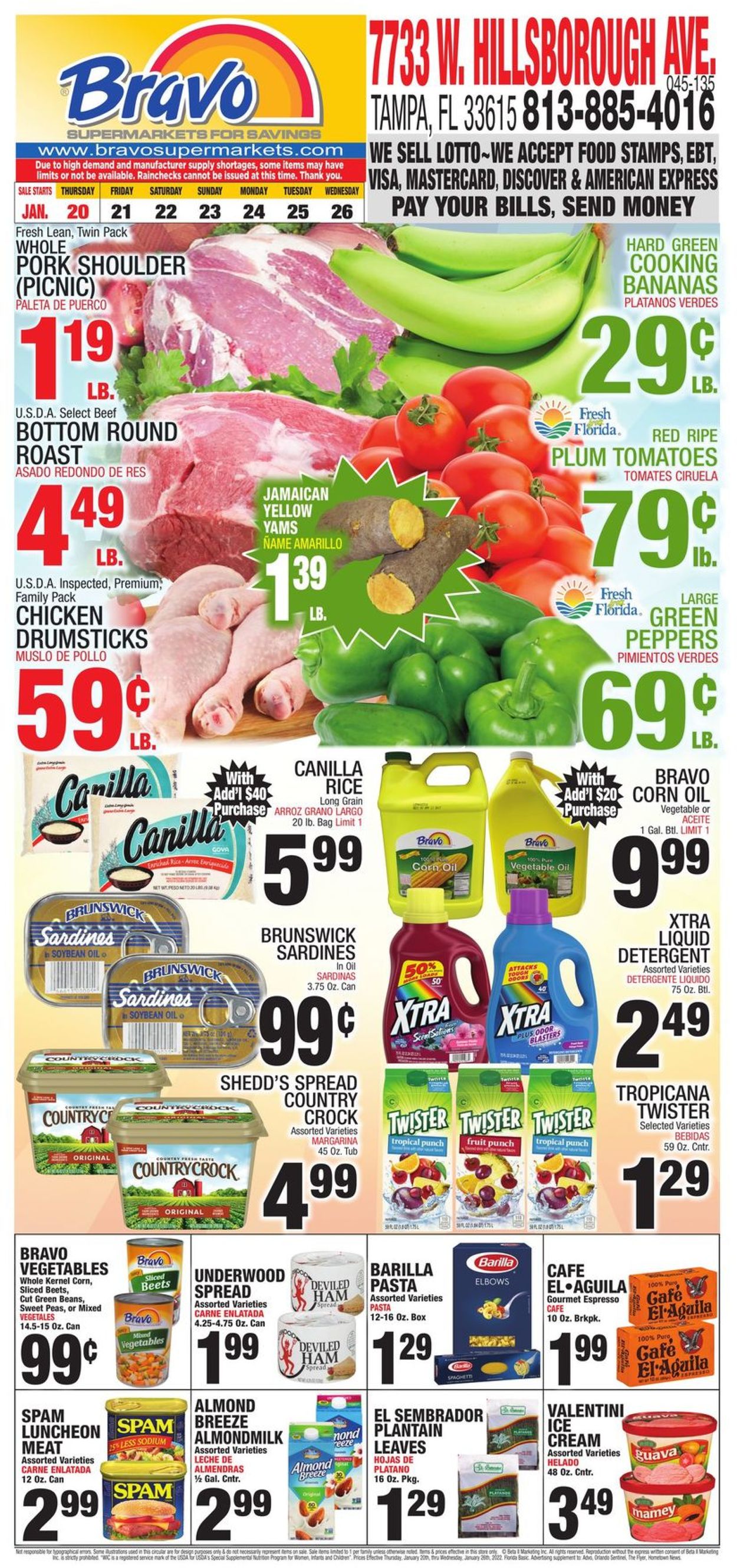 Catalogue Bravo Supermarkets from 01/20/2022