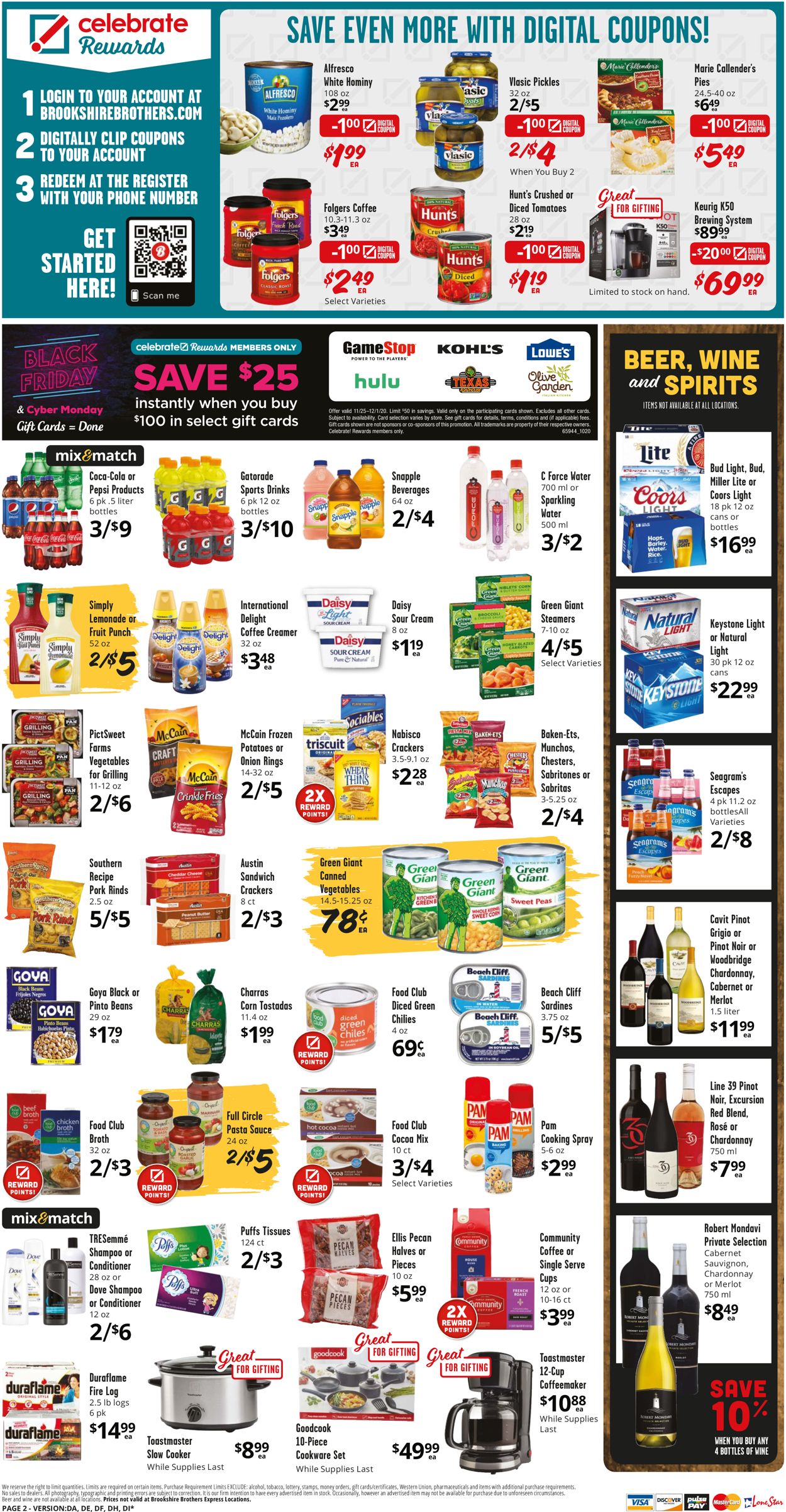 Catalogue Brookshire Brothers Black Friday 2020 from 11/25/2020