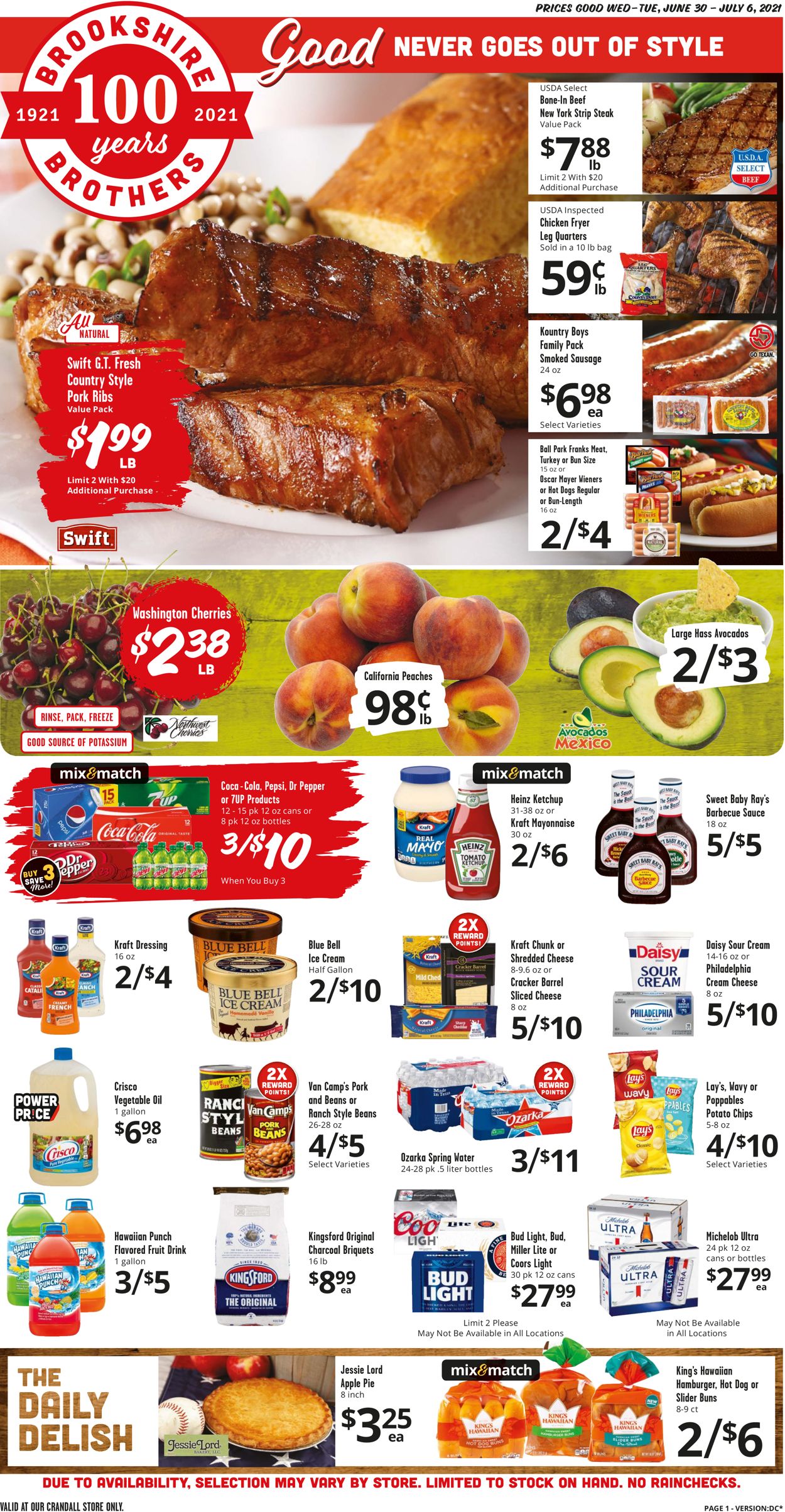 Catalogue Brookshire Brothers from 06/30/2021