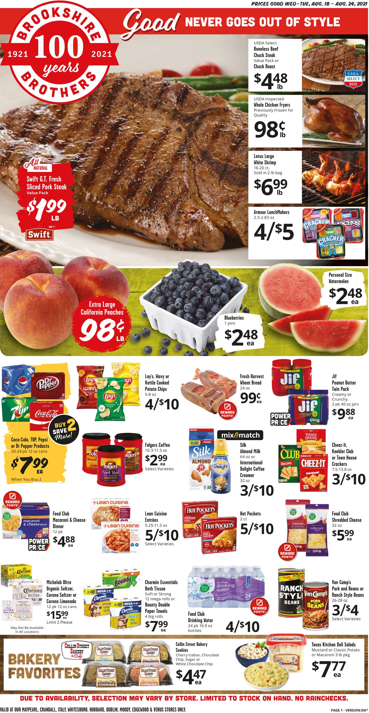 Catalogue Brookshire Brothers from 08/18/2021