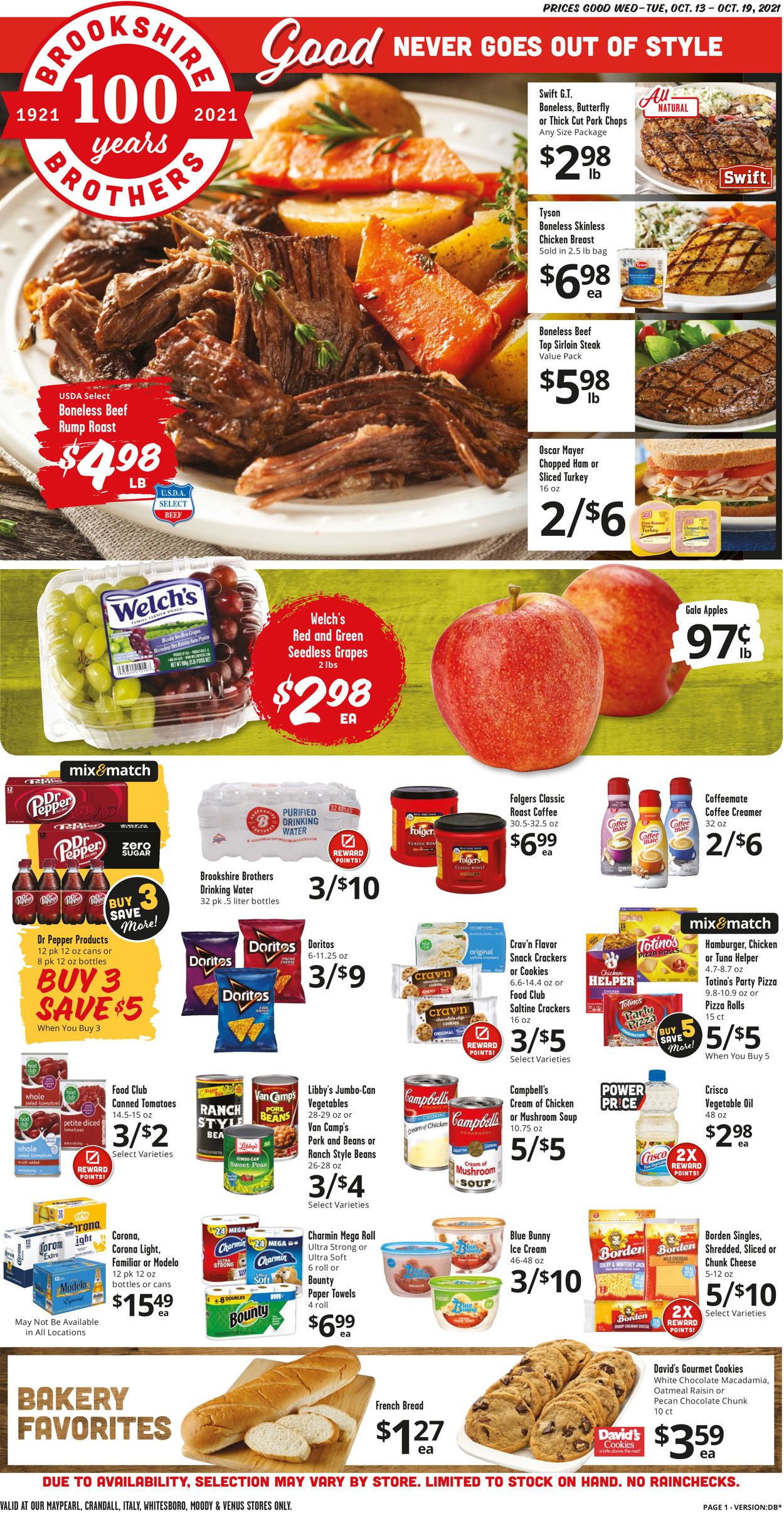 Catalogue Brookshire Brothers from 10/13/2021