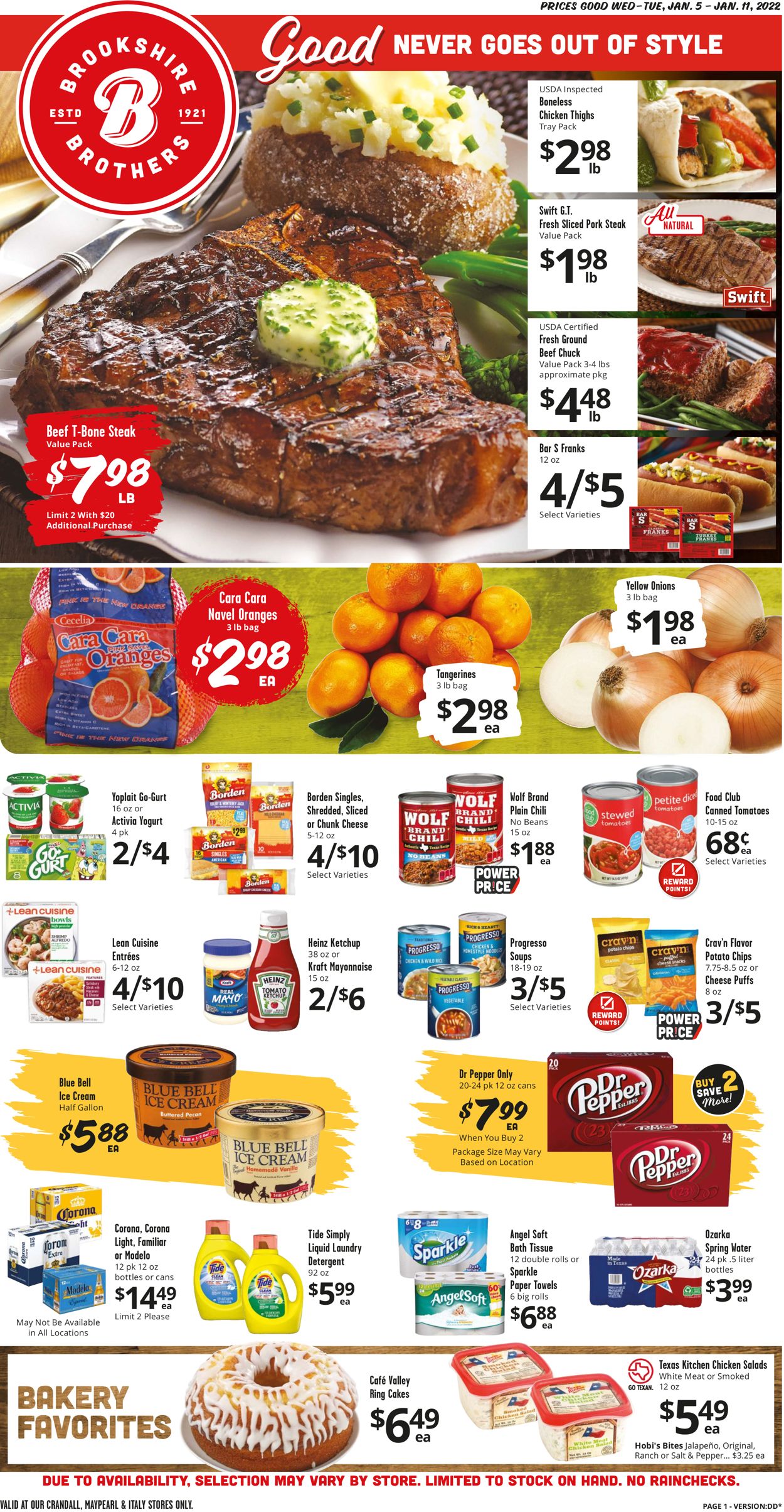 Catalogue Brookshire Brothers from 01/05/2022