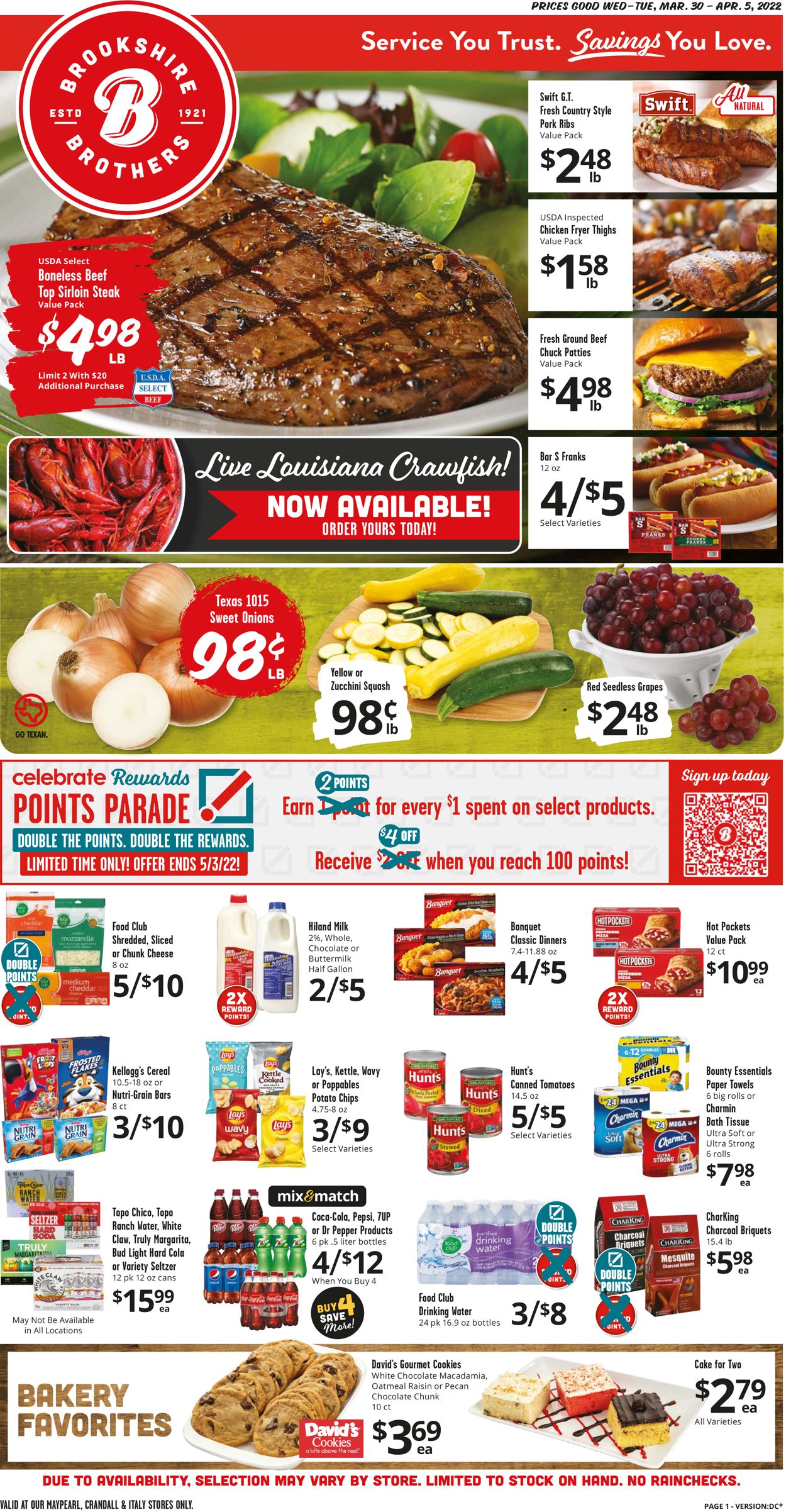 Catalogue Brookshire Brothers from 03/30/2020