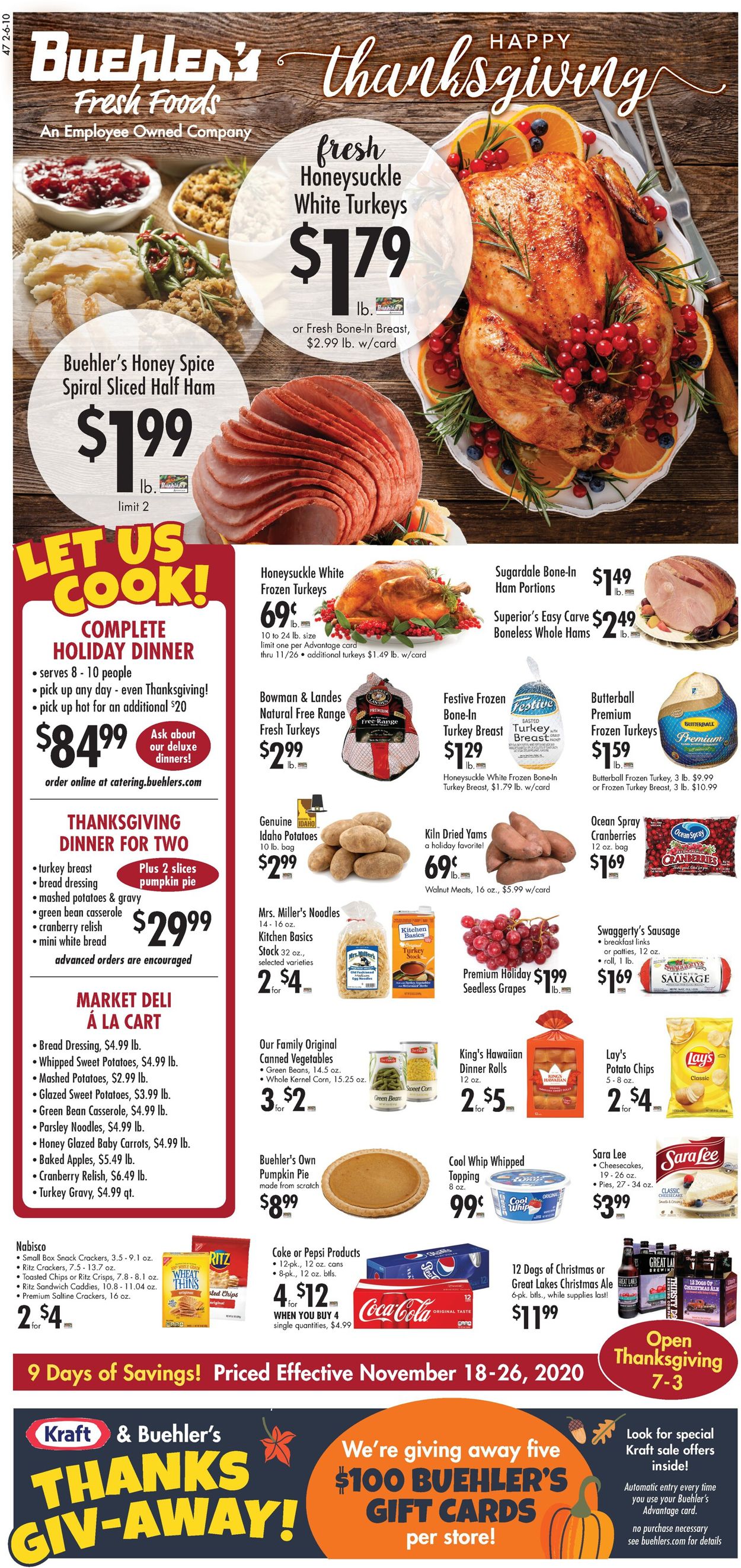 Buehler's Fresh Foods Thanksgiving 2020 Ad Current weekly ad 11/18 - 11 ...