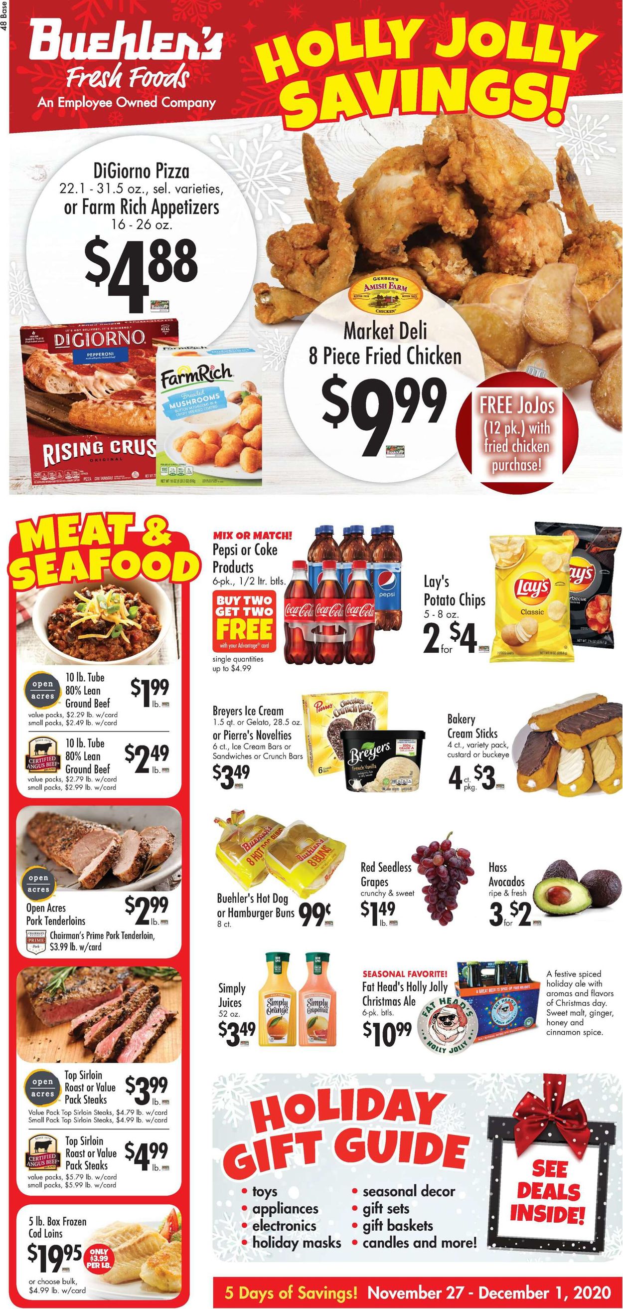 Catalogue Buehler's Fresh Foods Black Friday 2020 from 11/27/2020