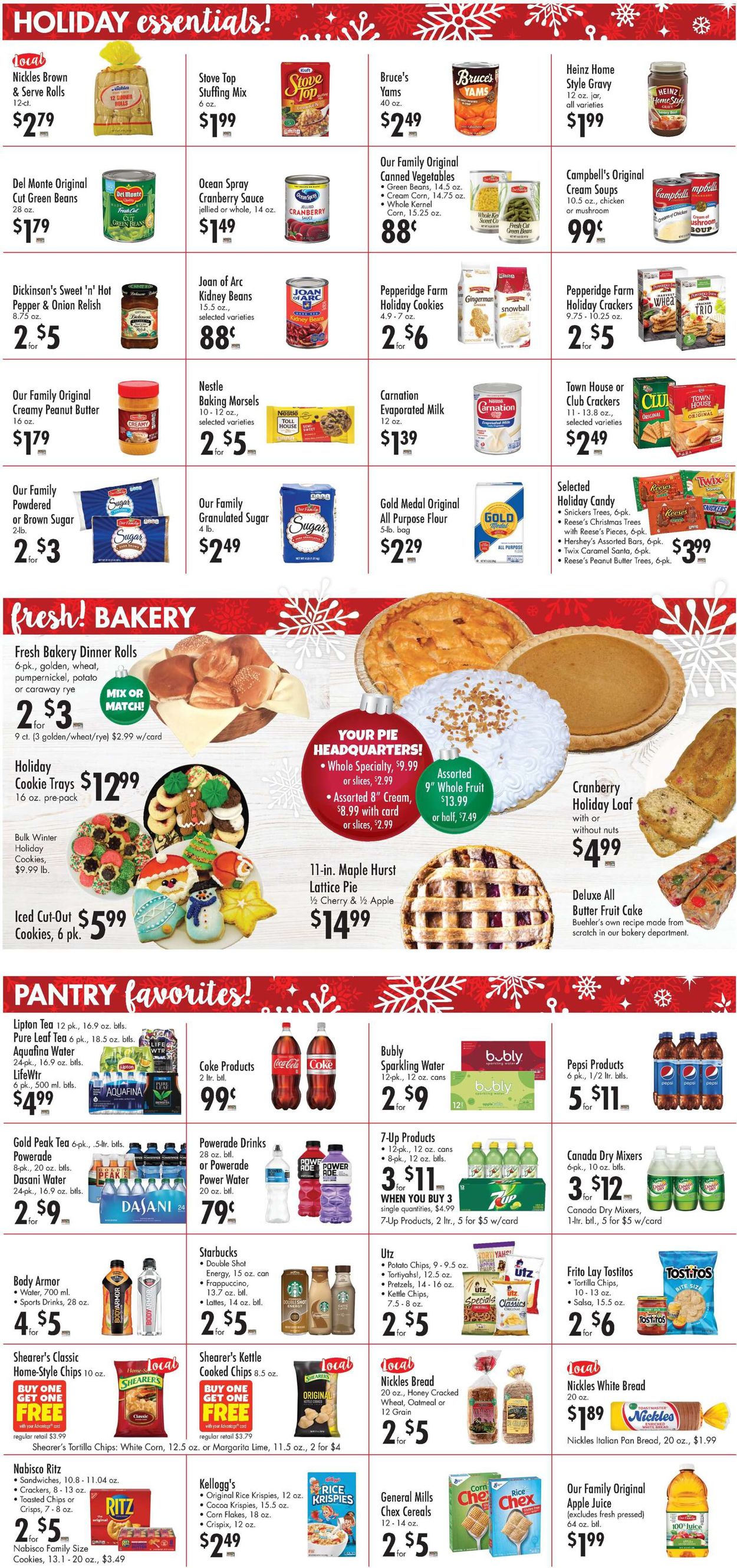 Catalogue Buehler's Fresh Foods Christmas Ad 2020 from 12/16/2020