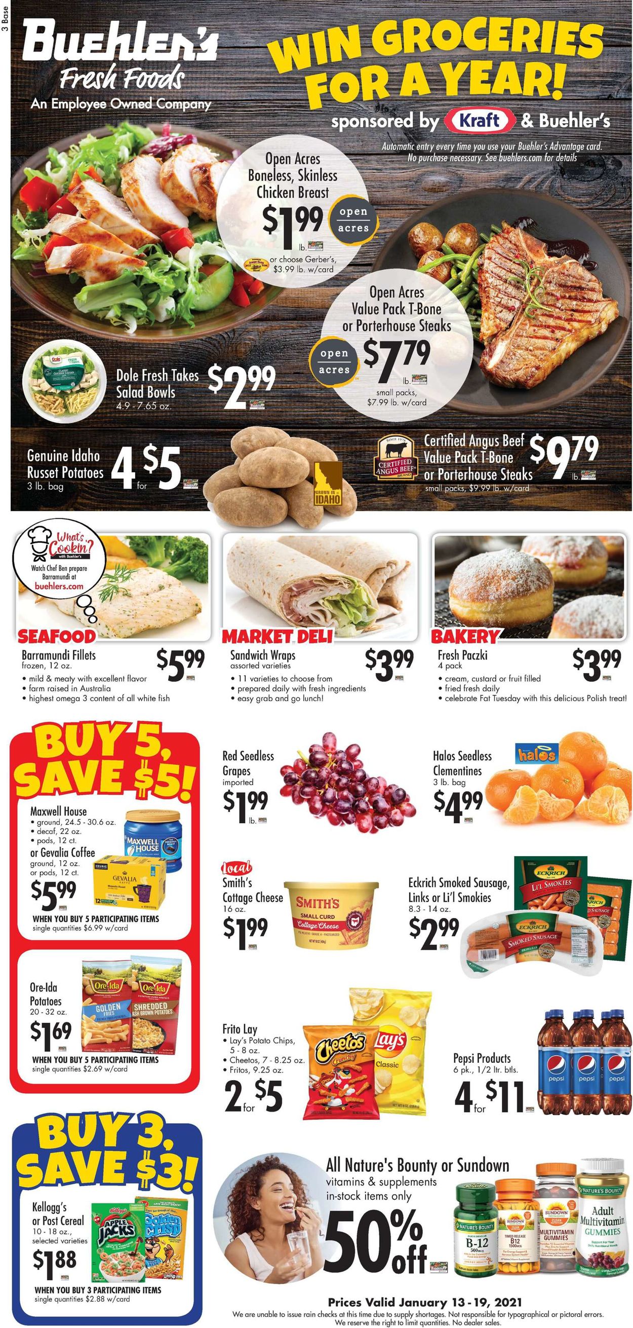 Catalogue Buehler's Fresh Foods from 01/13/2021