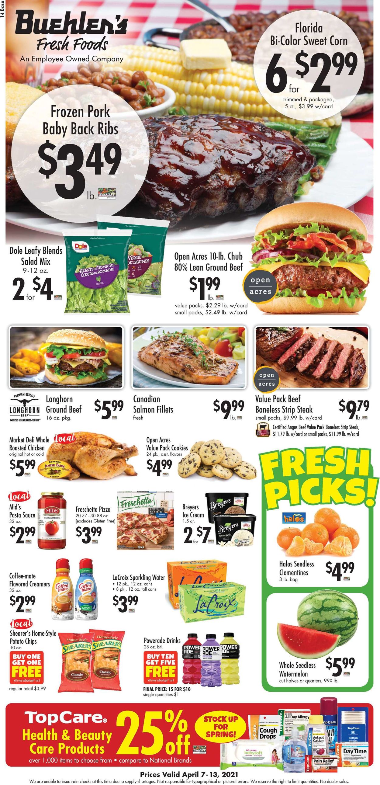 Catalogue Buehler's Fresh Foods from 04/07/2021