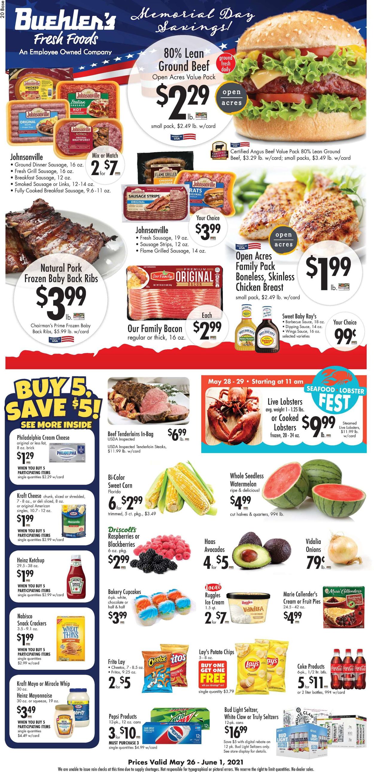 Catalogue Buehler's Fresh Foods from 05/26/2021