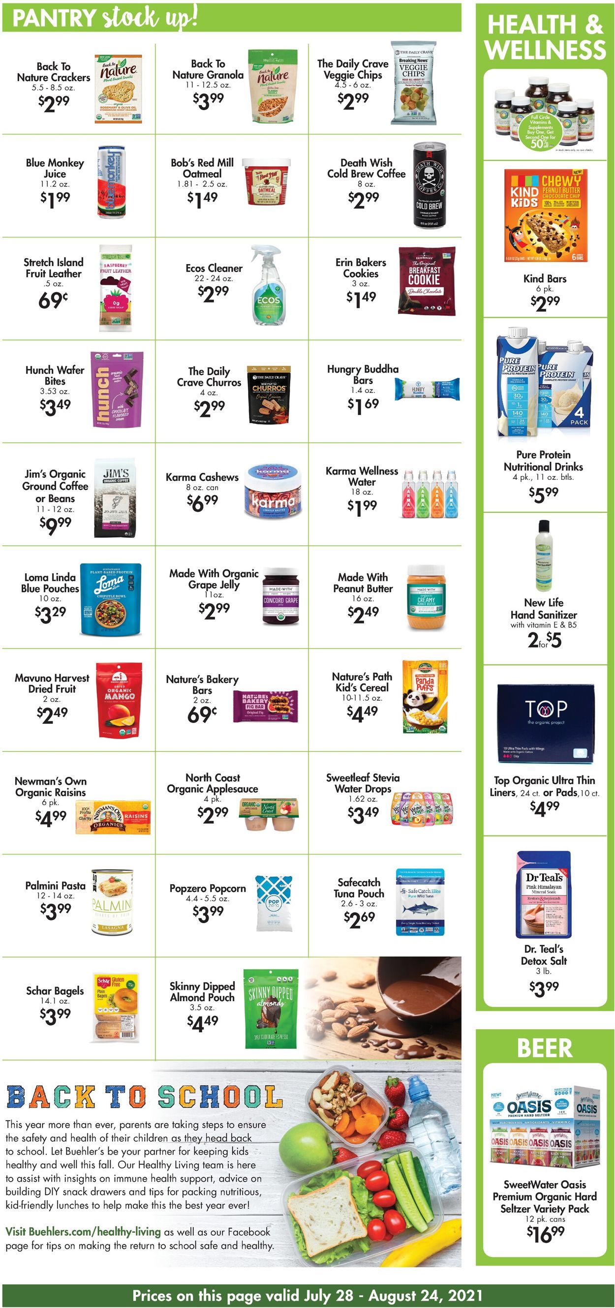 Catalogue Buehler's Fresh Foods from 07/28/2021