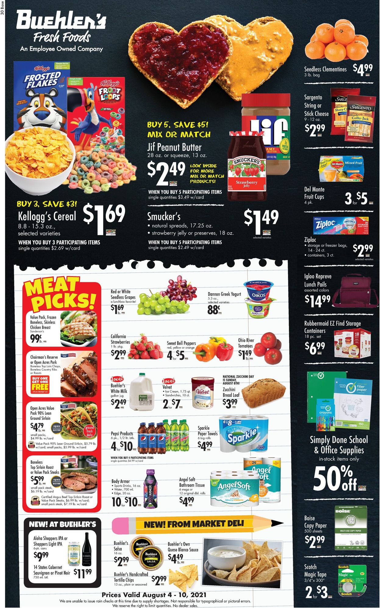 Catalogue Buehler's Fresh Foods from 08/04/2021