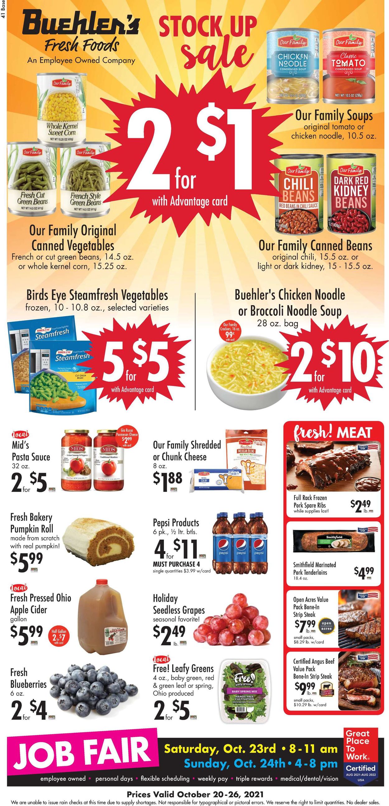 Catalogue Buehler's Fresh Foods from 10/20/2021