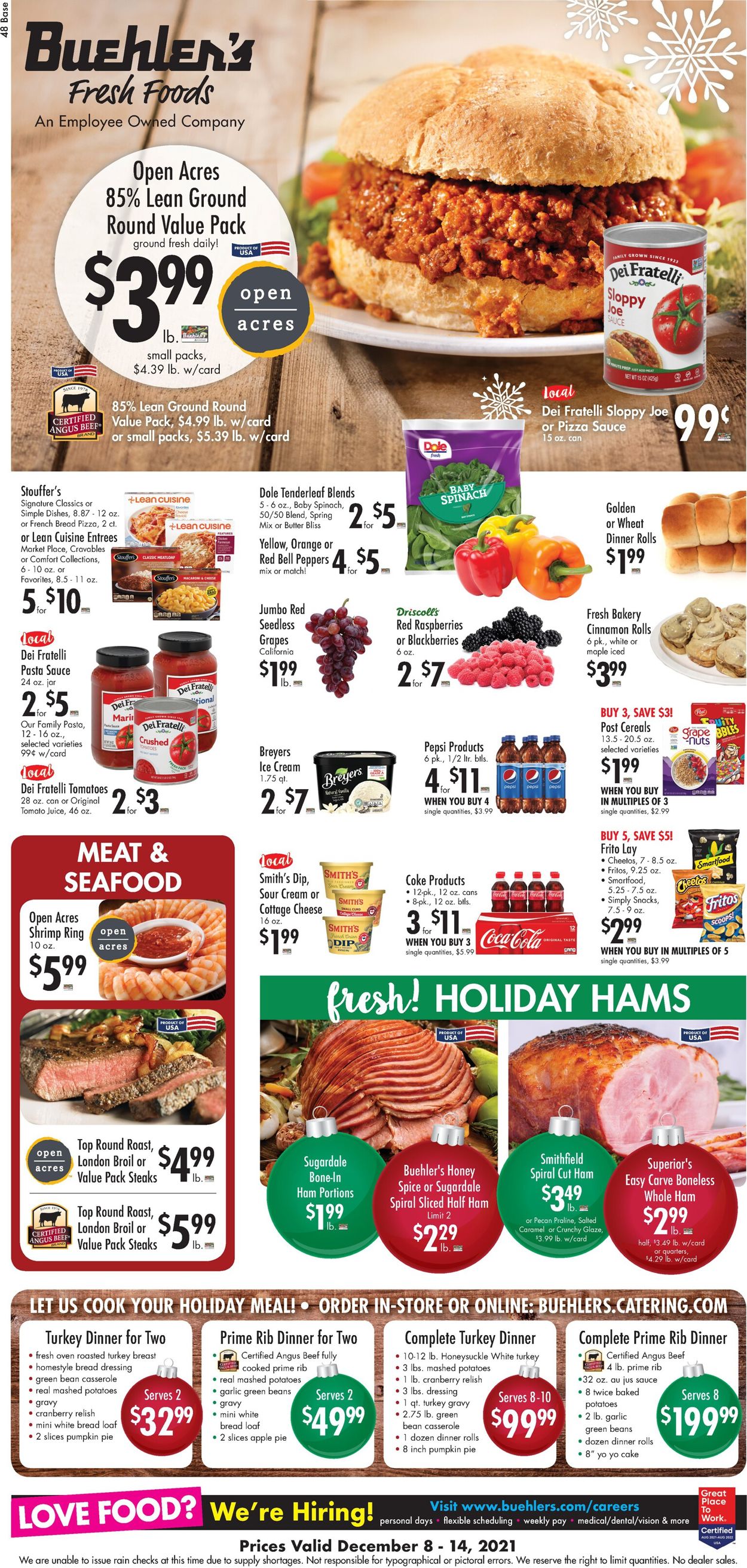 Catalogue Buehler's Fresh Foods HOLIDAY 2021 from 12/08/2021