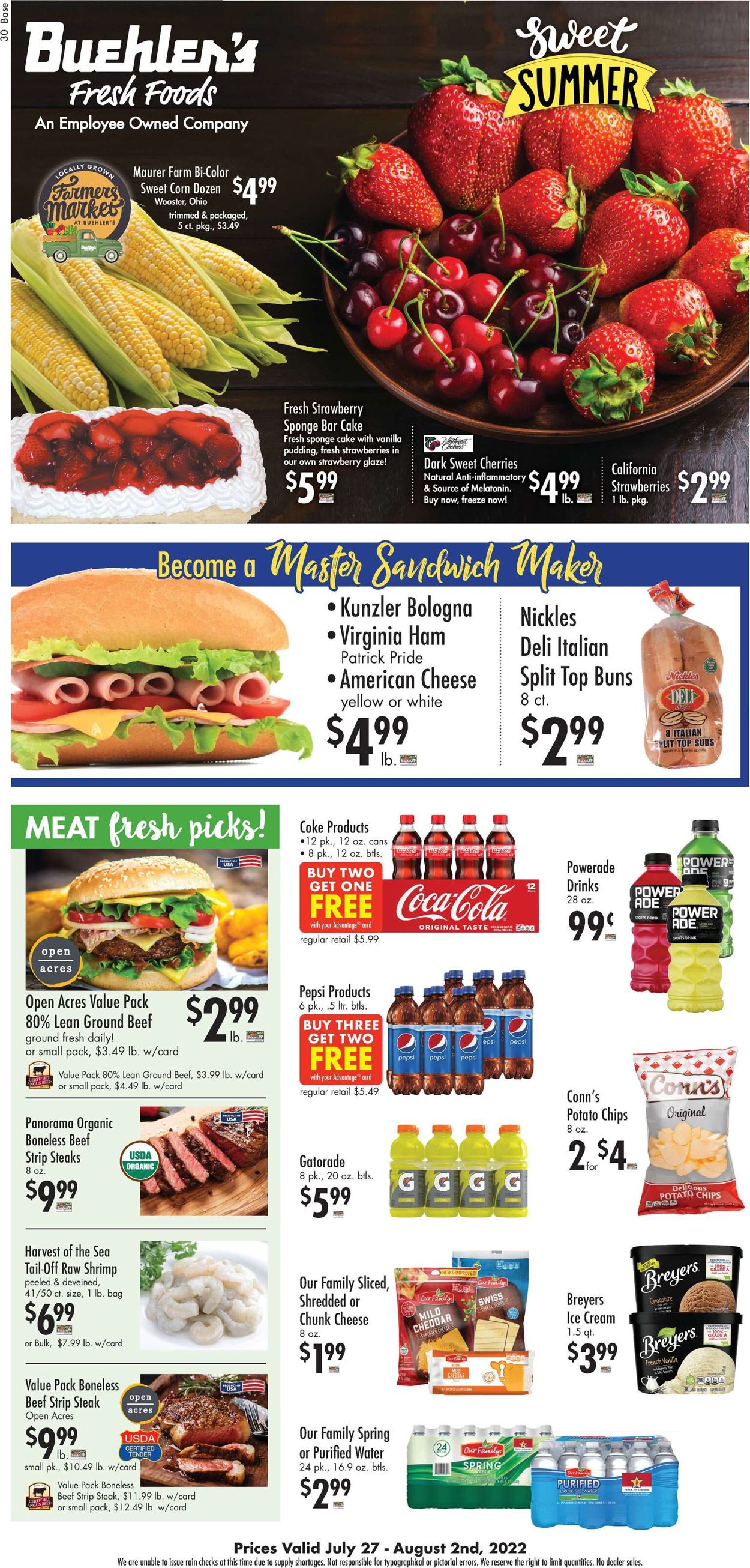 Catalogue Buehler's Fresh Foods from 07/27/2022
