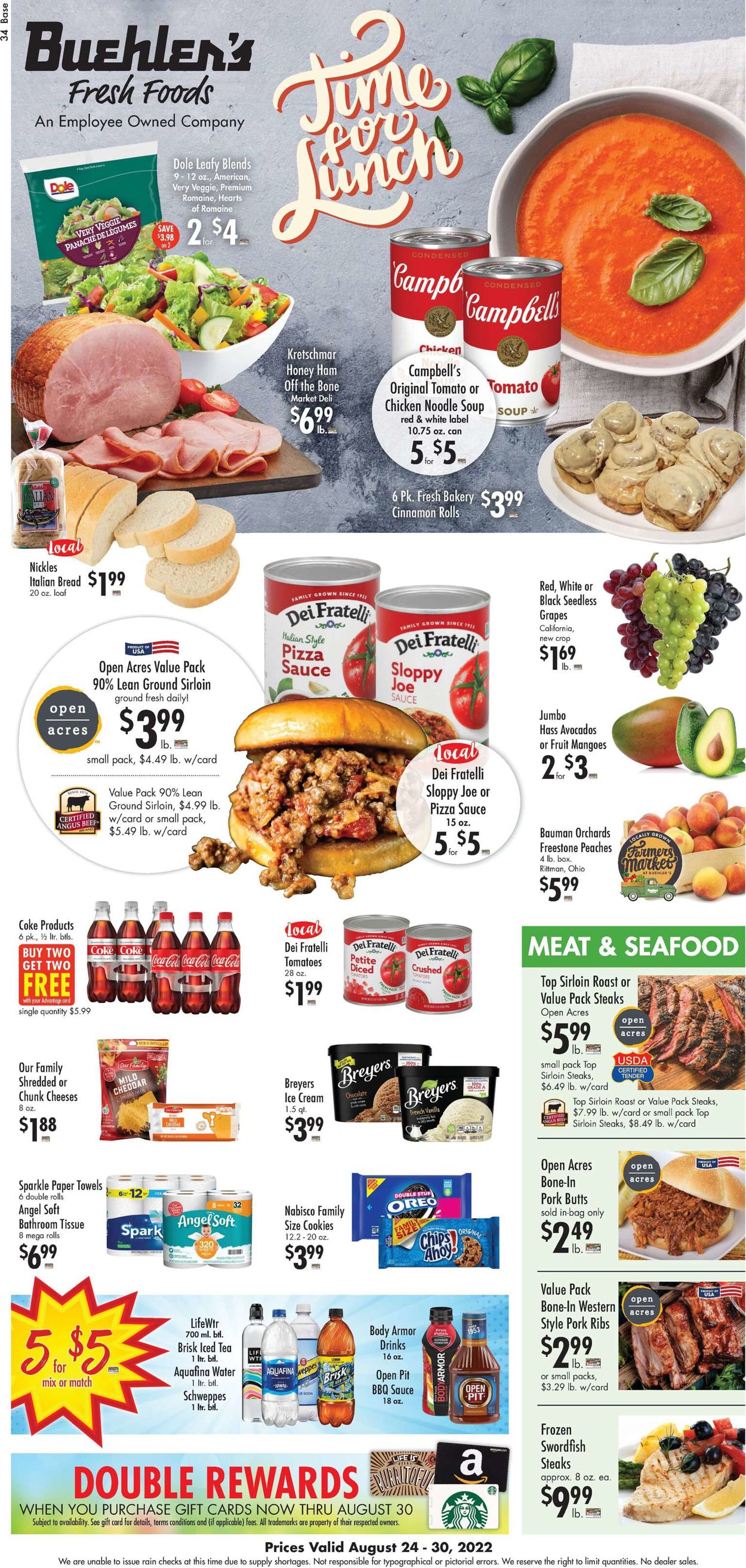 Catalogue Buehler's Fresh Foods from 08/24/2022