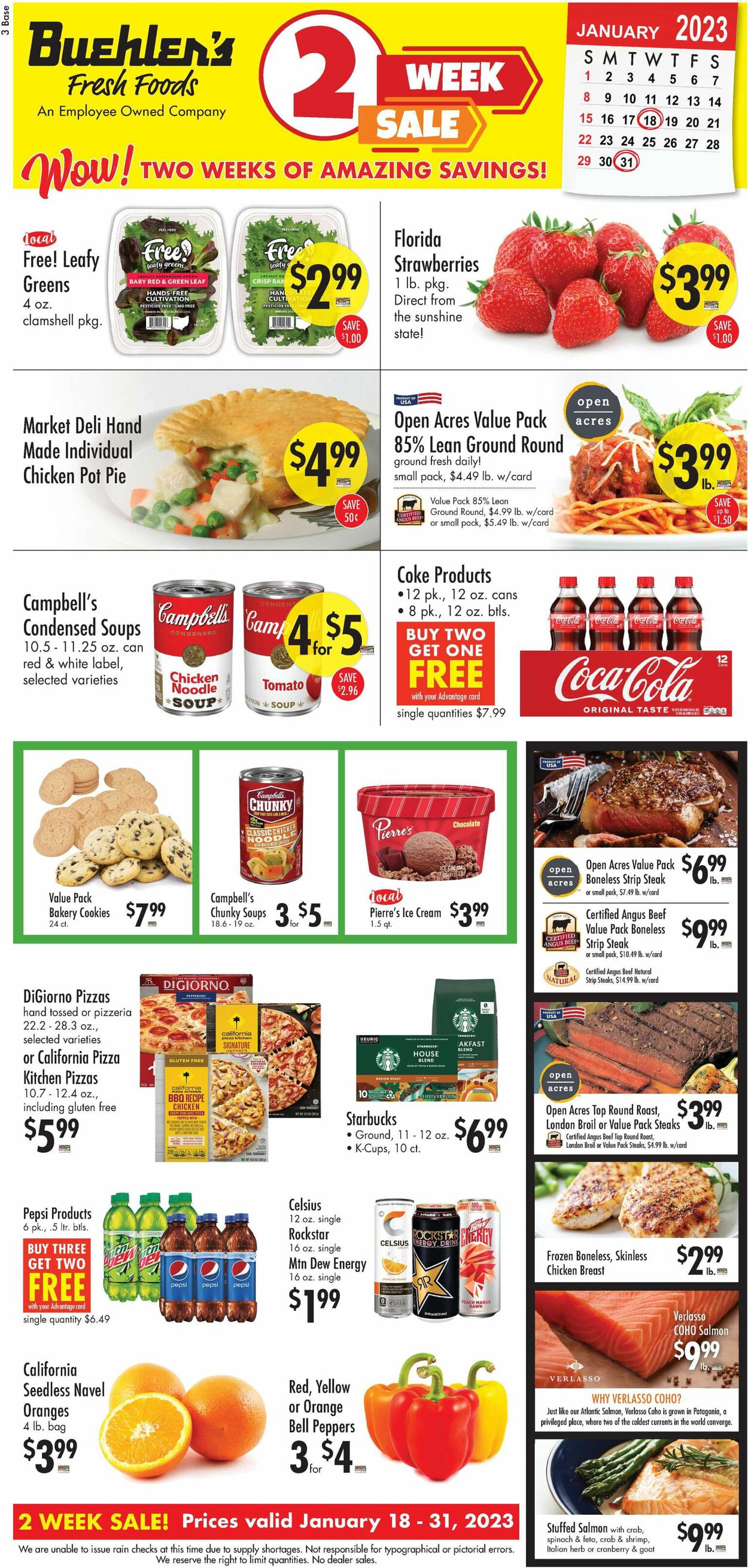 Catalogue Buehler's Fresh Foods from 01/18/2023