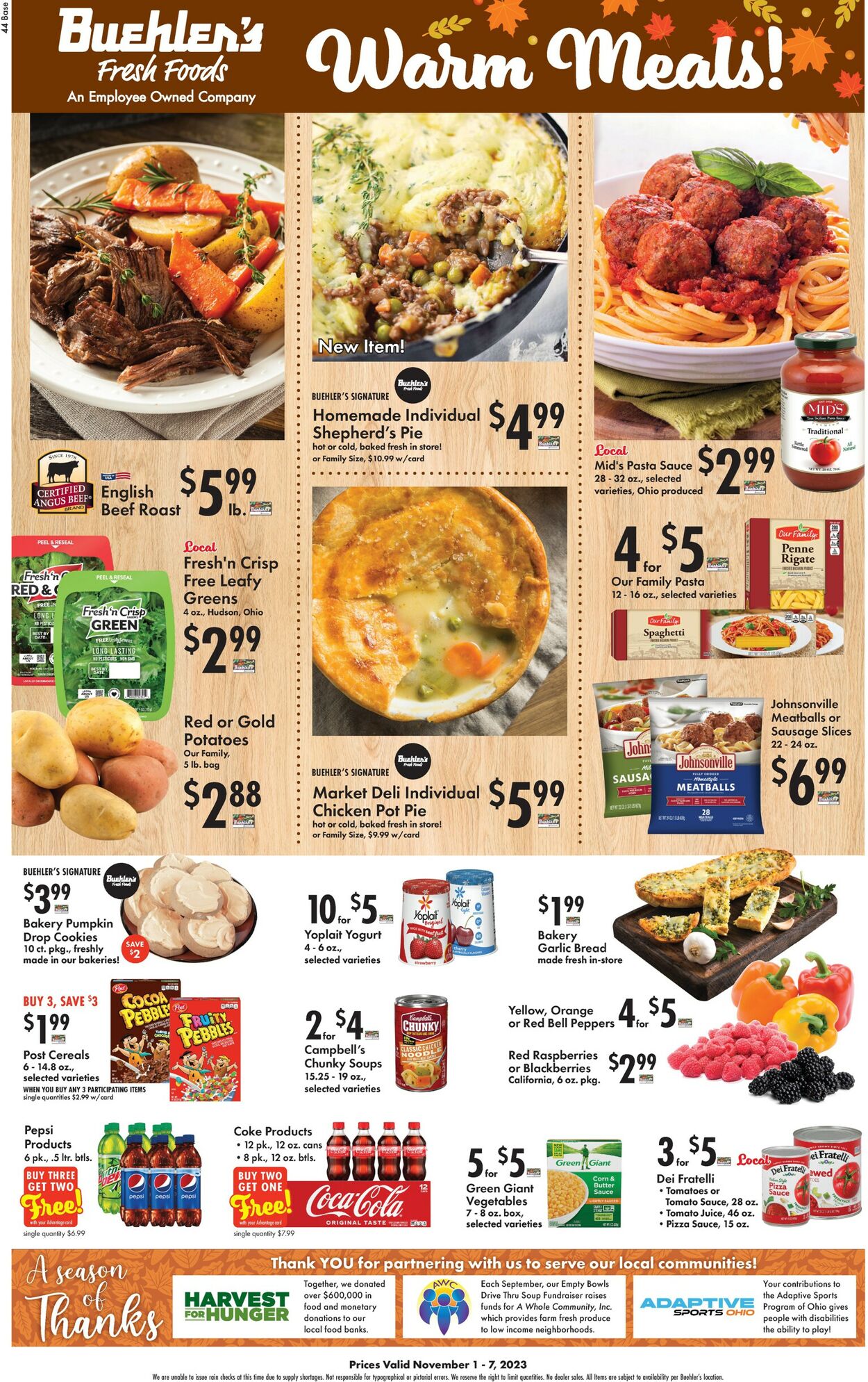 Catalogue Buehler's Fresh Foods from 11/01/2023