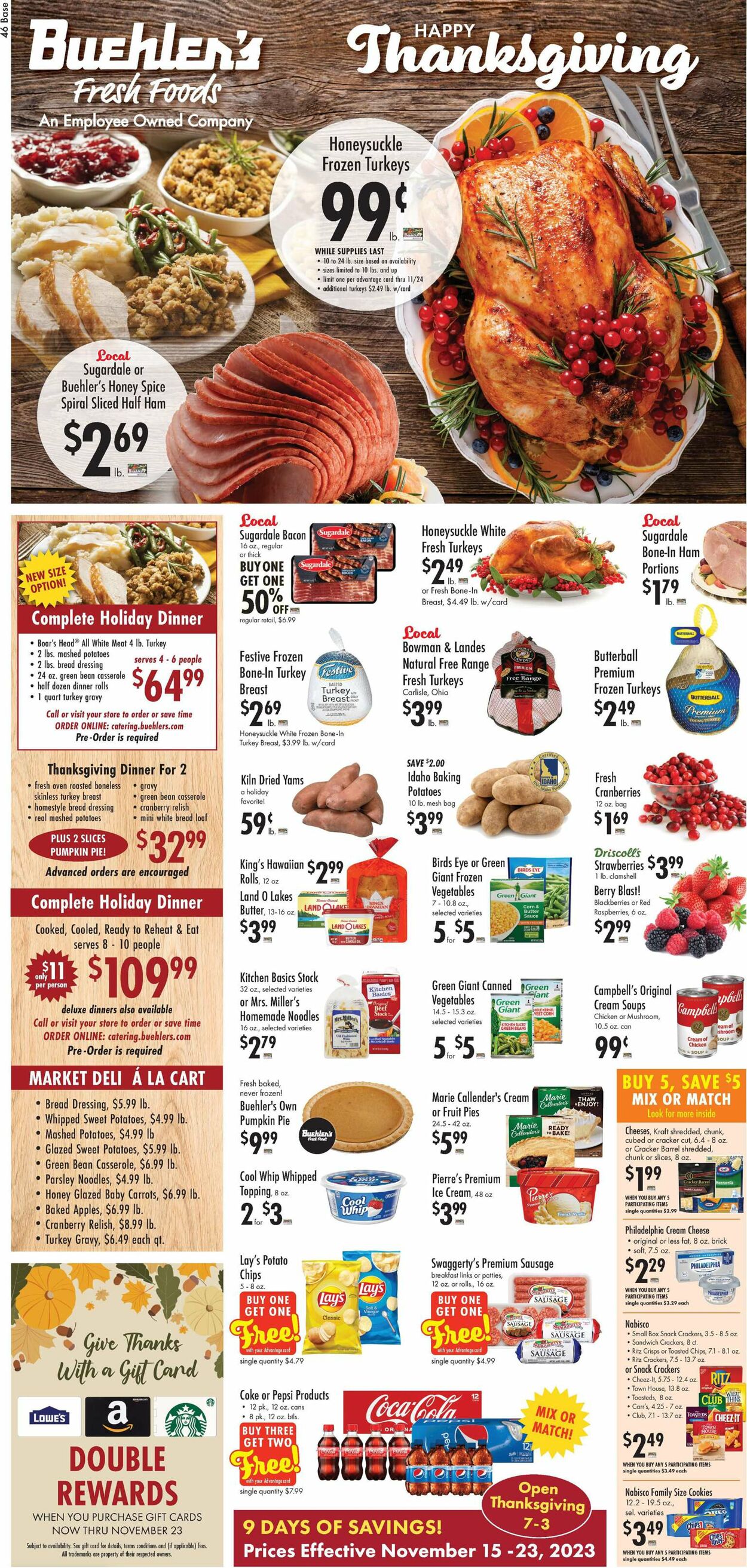 Catalogue Buehler's Fresh Foods from 11/15/2023