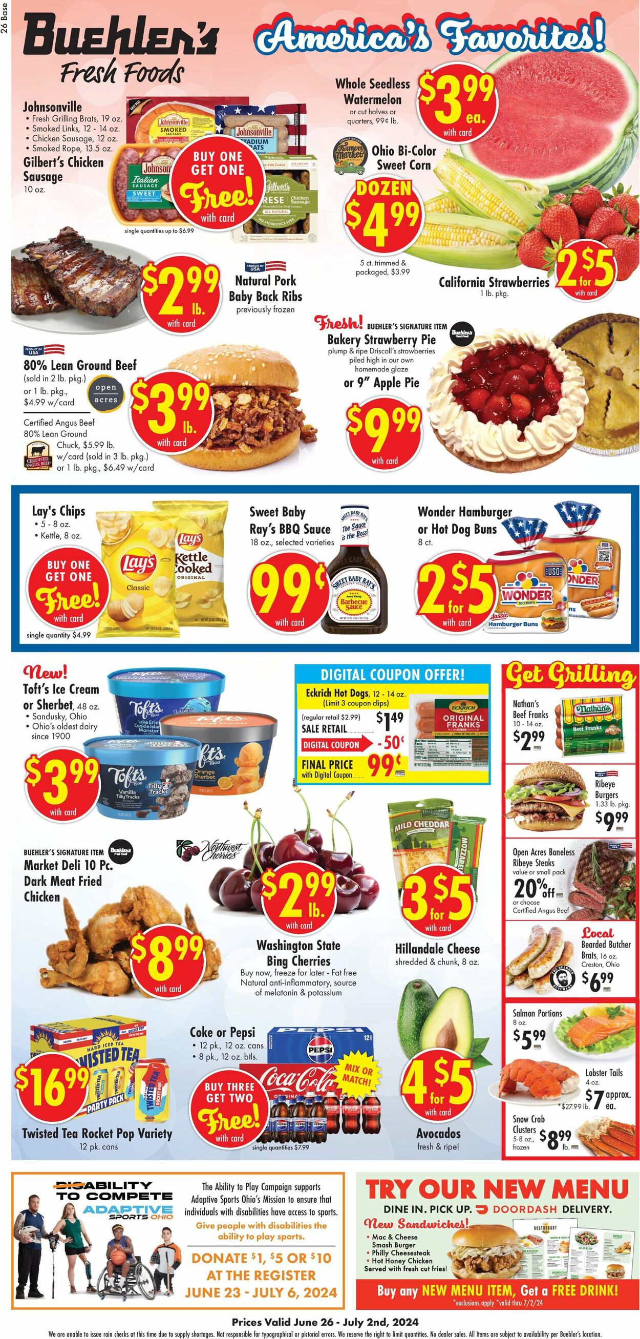Catalogue Buehler's Fresh Foods from 06/26/2024