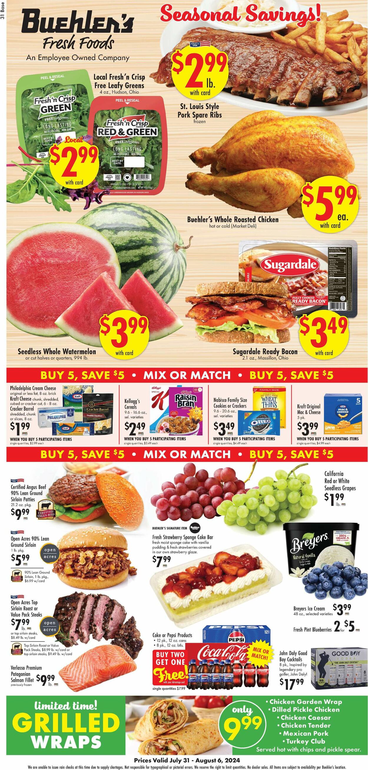 Catalogue Buehler's Fresh Foods from 07/31/2024